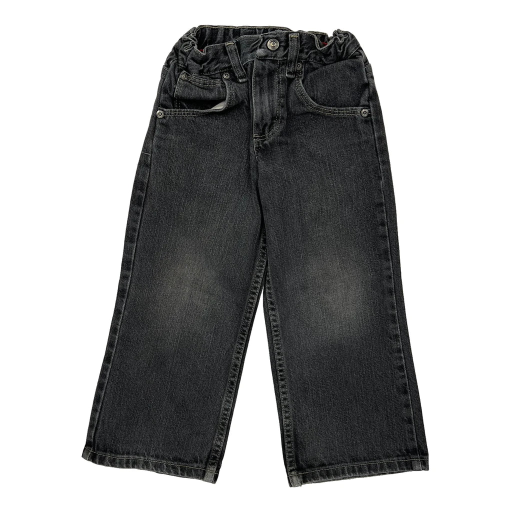 Age 4 Wrangler Jeans - Small Dark Wash Cotton Refurbished - Thrifted (note: this is a term often used to describe second- refurbished available on Cerqular