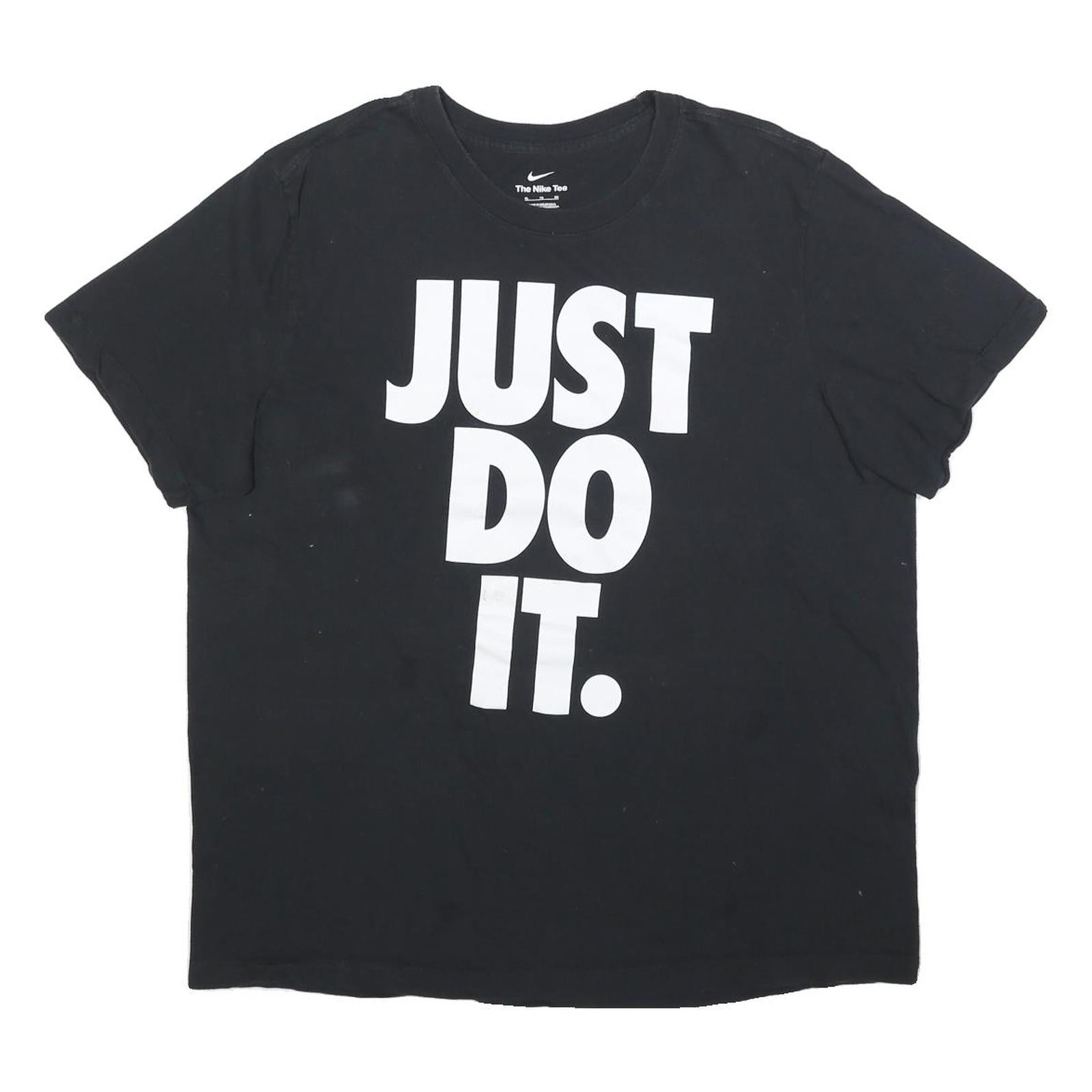 Buy NIKE Mens Black Just Do It T-Shirt XL Short Sleeve Crew Neck Graphic Print Refurbished - $19.49 NIKE Mens Black Just Do It T-Shirt XL Short Sleeve Crew Neck Graphic Print Refurbished - N/A refurbished available on Cerqular
