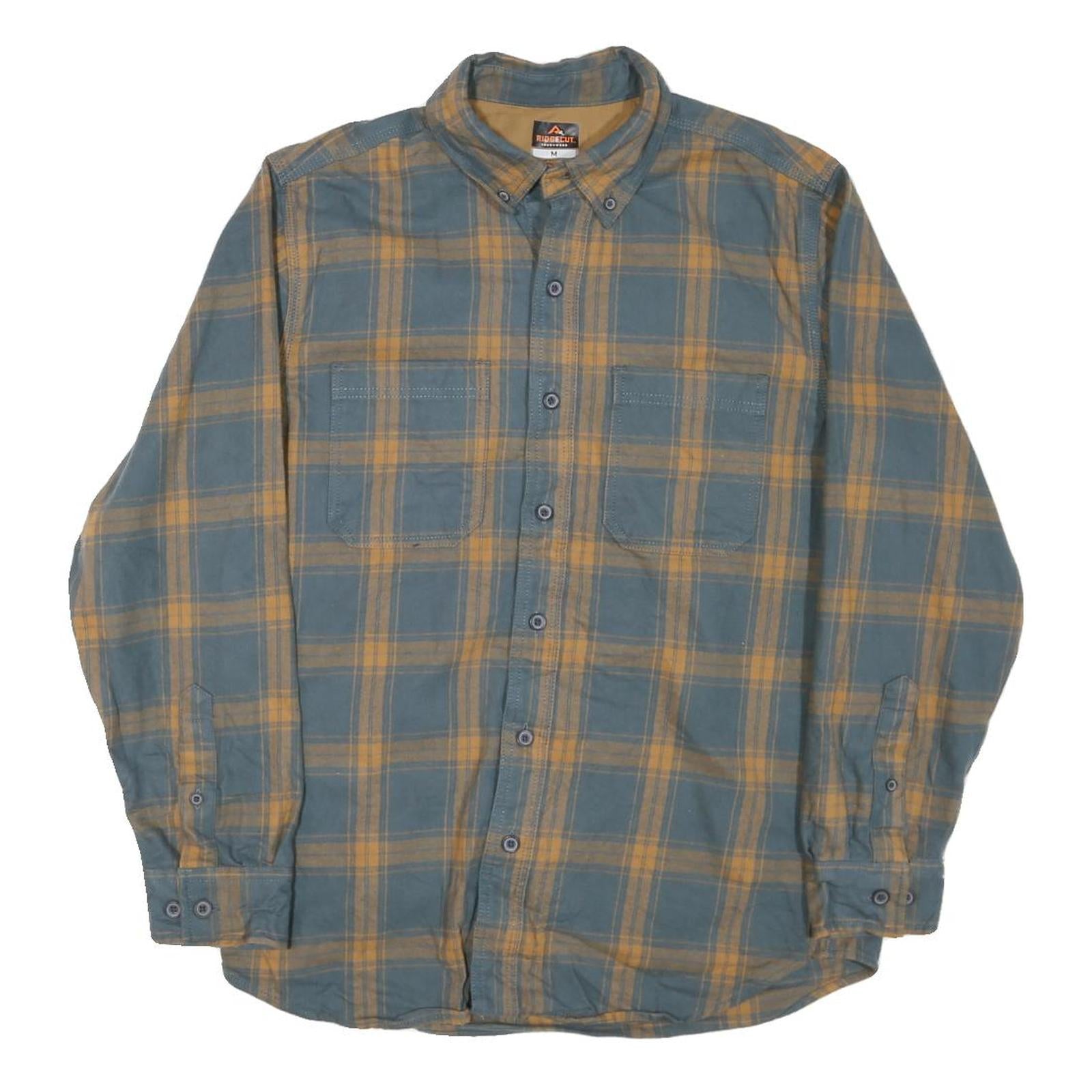 Buy RIDGECUT Mens Blue & Beige Check Shirt M Button-Down Casual Cotton Blend Refurbished - $32.49 RIDGECUT Mens Blue & Beige Check Shirt M Button-Down Casual Cotton Blend Refurbished - N/A refurbished available on Cerqular