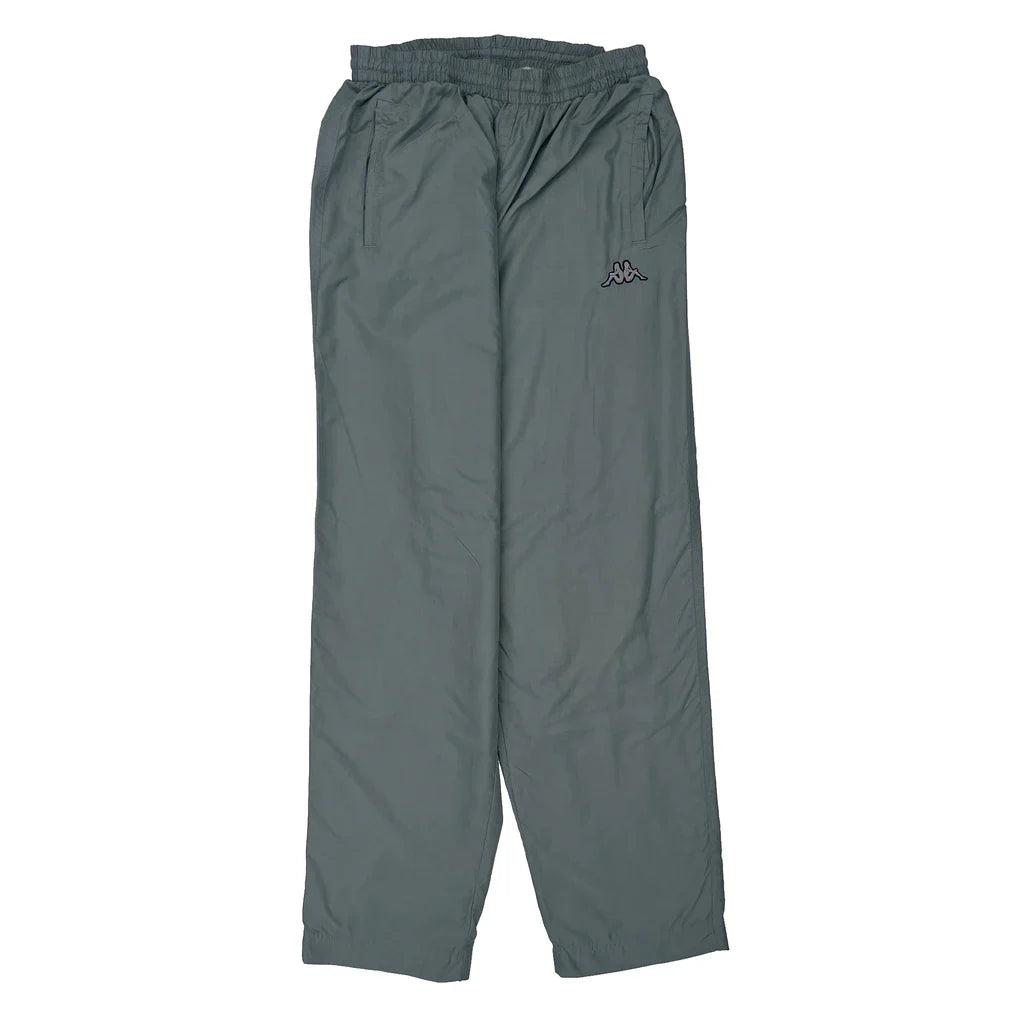 Kappa Joggers - Medium Grey Polyester Refurbished - Thrifted (note: this is a term often used to describe second- refurbished available on Cerqular