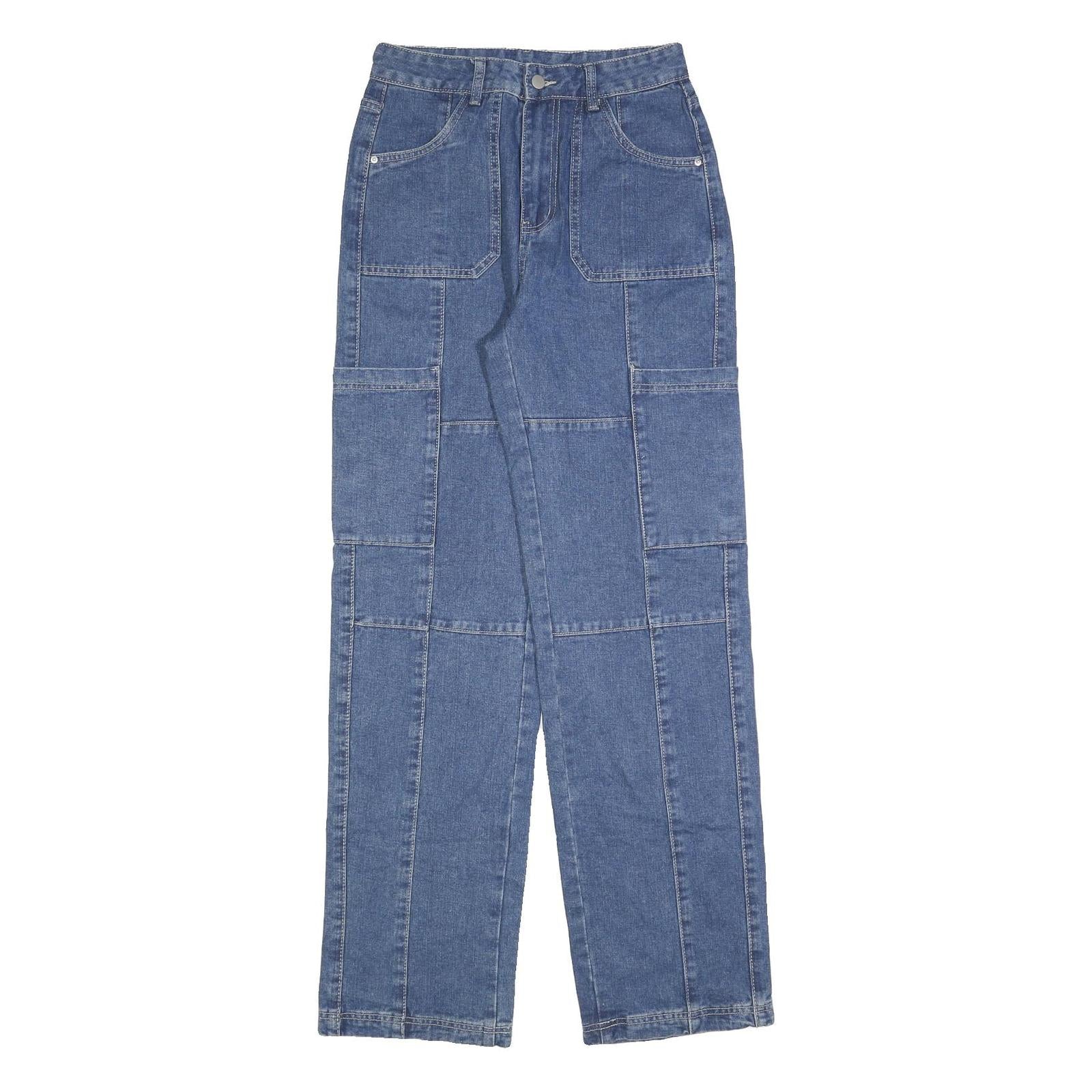 Buy Womens Relaxed Blue Denim Jeans Patchwork Cotton Blend W28 L34 Zip Closure Refurbished - $23.39 Womens Relaxed Blue Denim Jeans Patchwork Cotton Blend W28 L34 Zip Closure Refurbished - N/A refurbished available on Cerqular