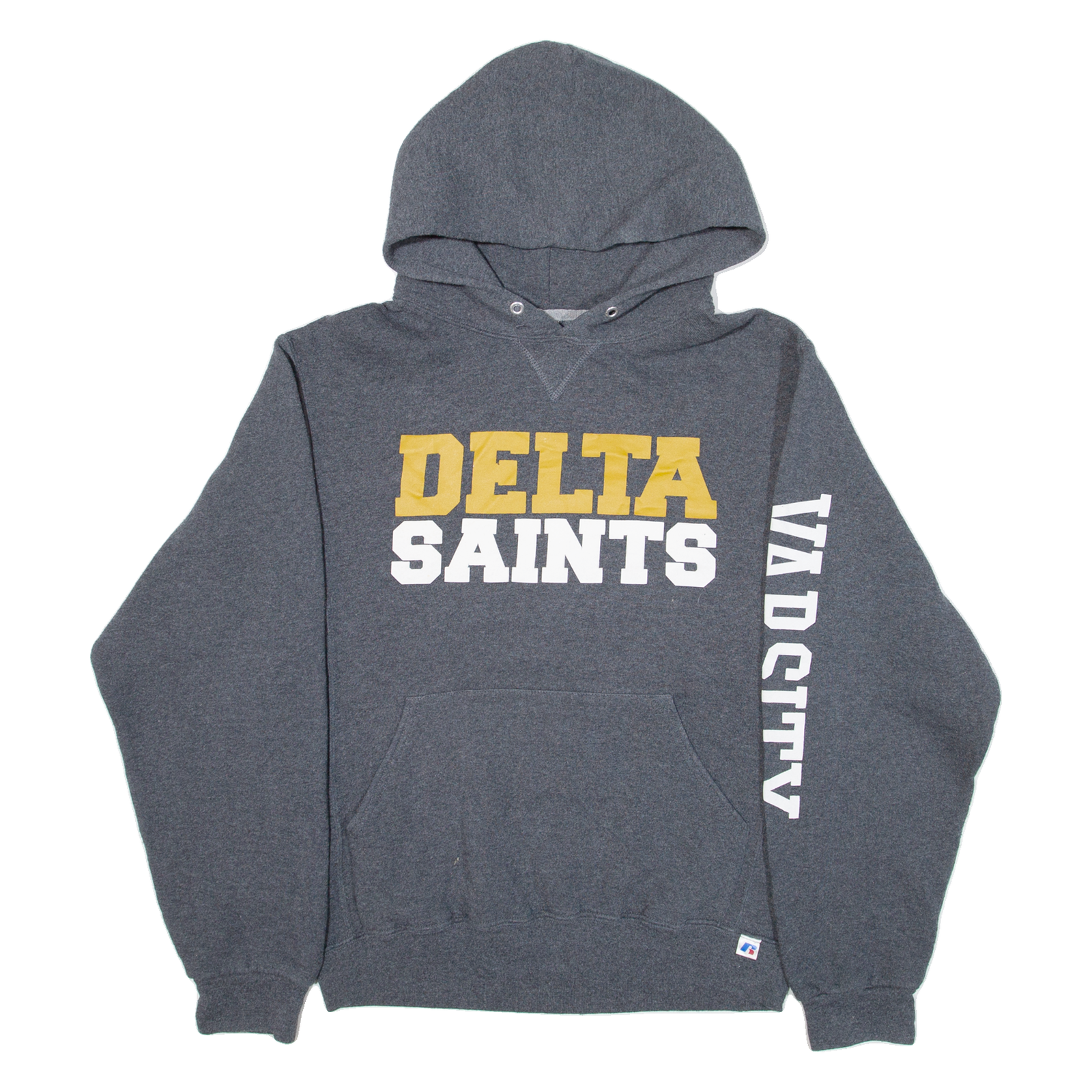 RUSSELL ATHLETIC Delta Saints Mens Grey Hoodie USA S Refurbished - N/A refurbished available on Cerqular