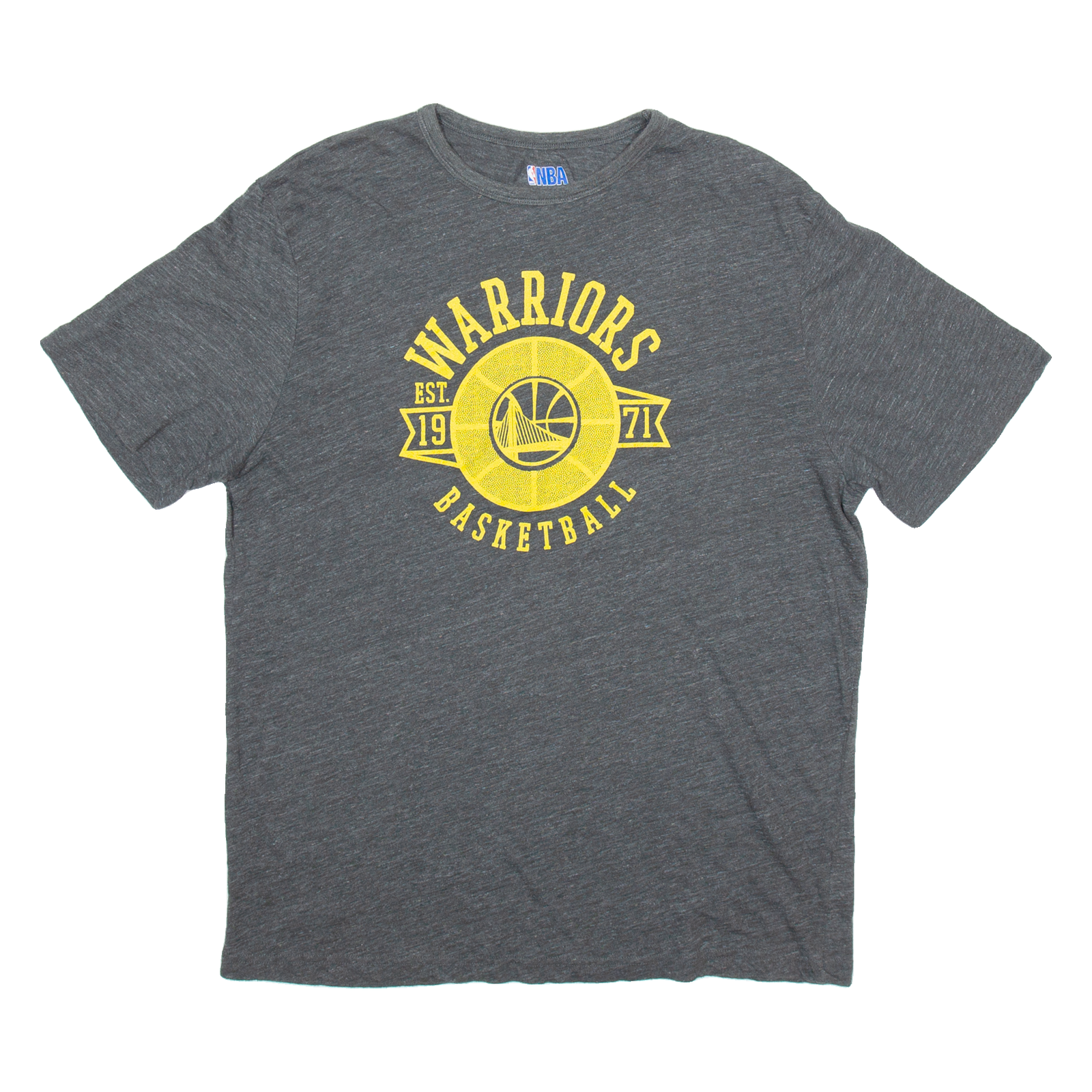 NBA Golden State Warriors Basketball Mens T-Shirt Grey USA XL Refurbished - N/A refurbished available on Cerqular