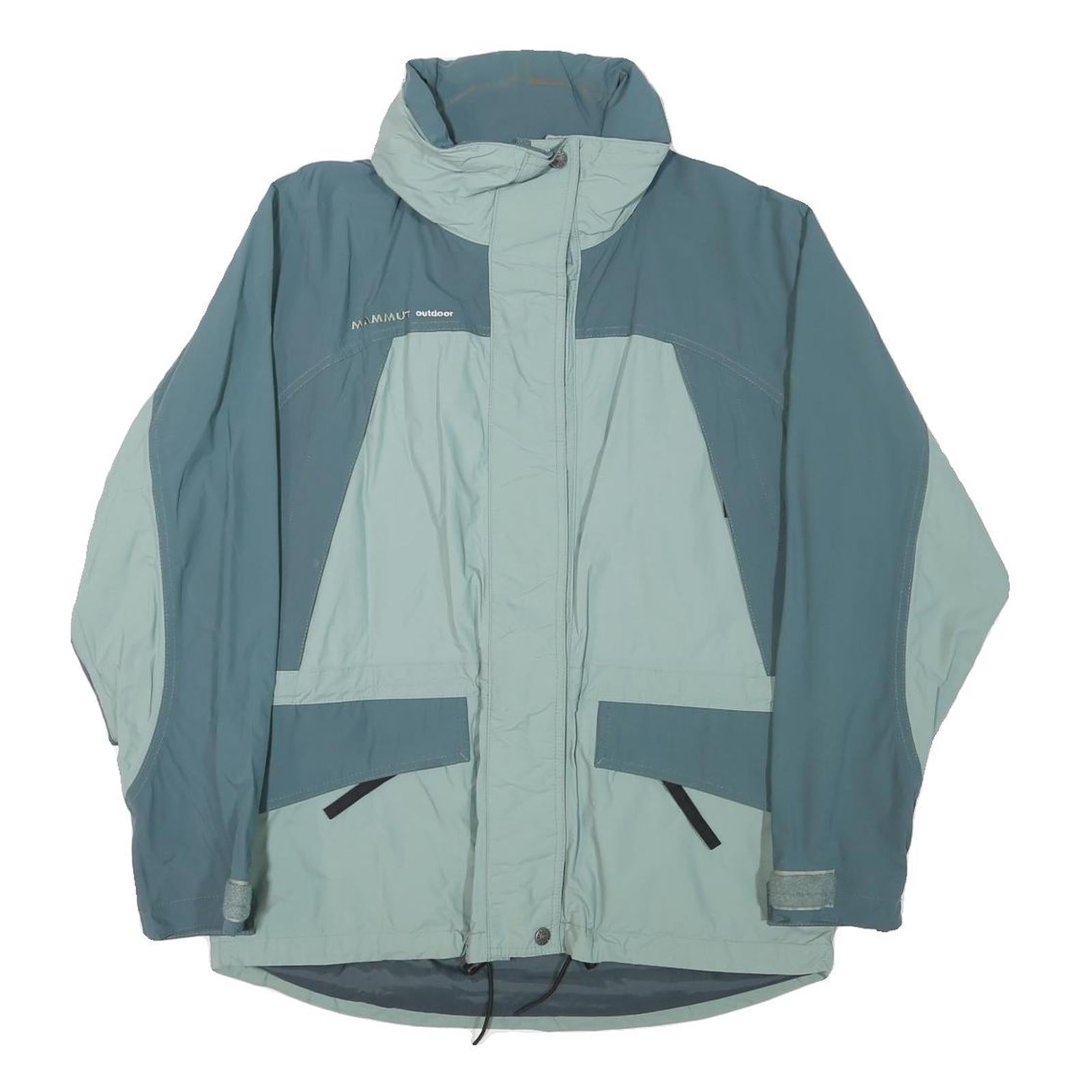 MAMMUT Womens Blue & Light Blue Outdoor Jacket S Polyester Blend Zip Pockets Refurbished - N/A refurbished available on Cerqular
