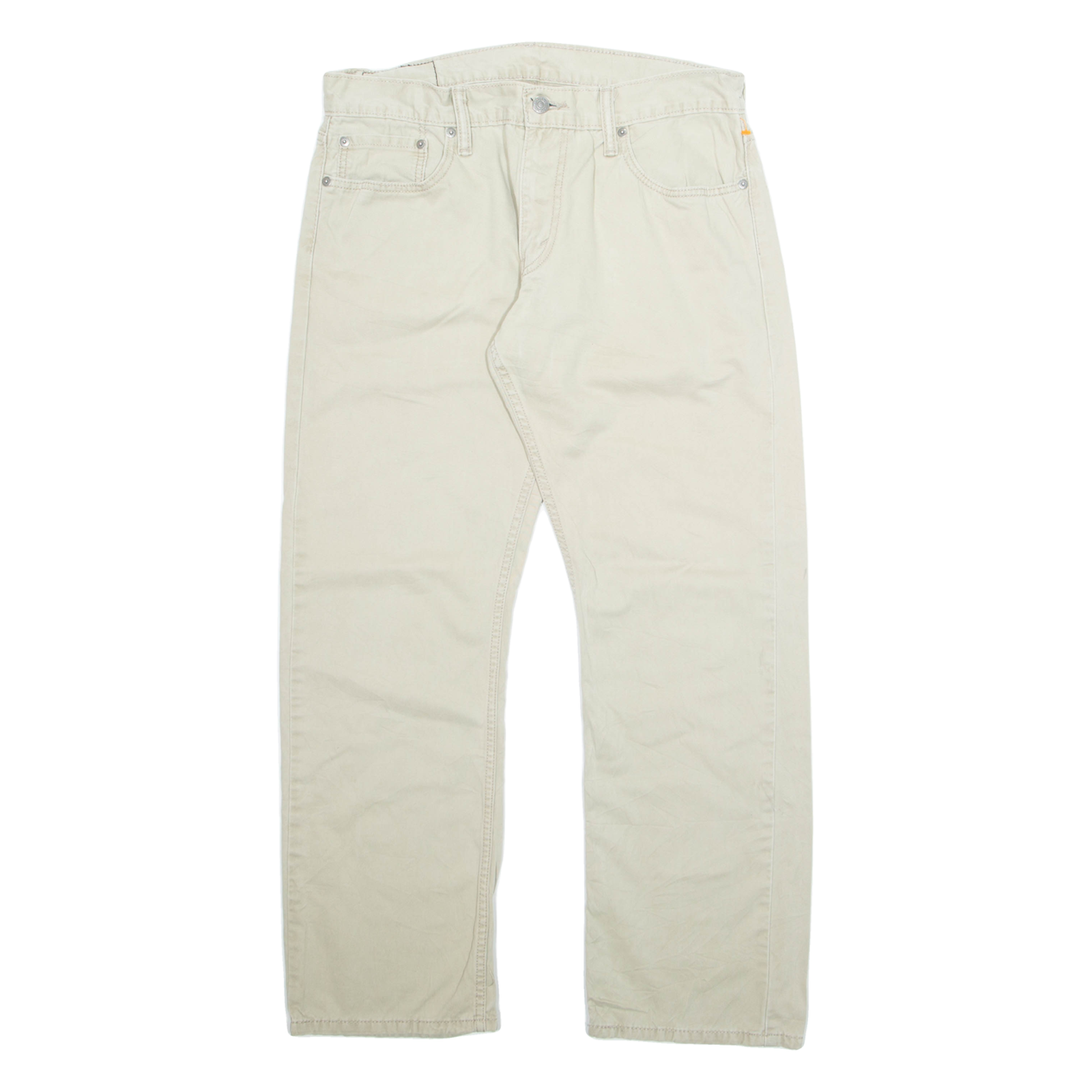LEVI'S 514 Mens Trousers Beige Regular Straight W34 L30 Refurbished - N/A refurbished available on Cerqular
