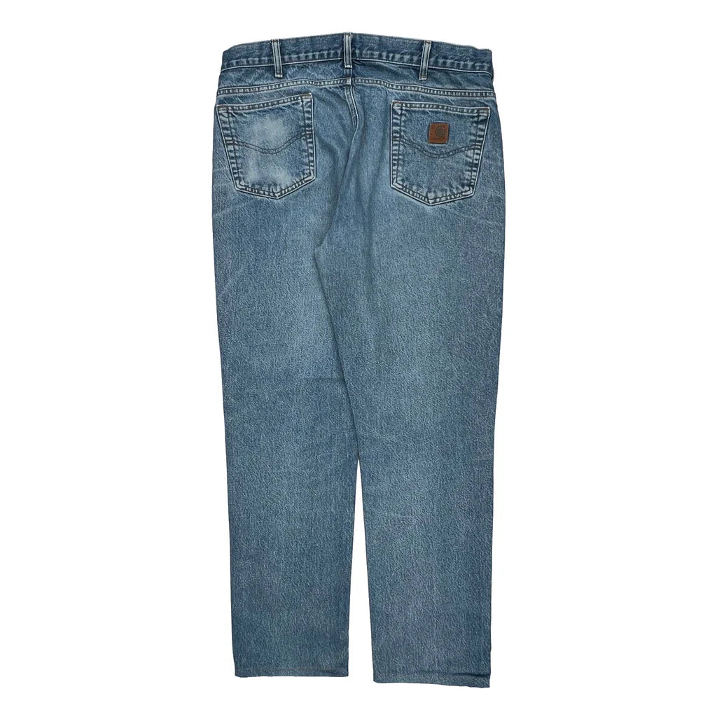 Carhartt Jeans - 36W 34L Light Wash Cotton Refurbished - Thrifted (note: this is a term often used to describe second- refurbished available on Cerqular
