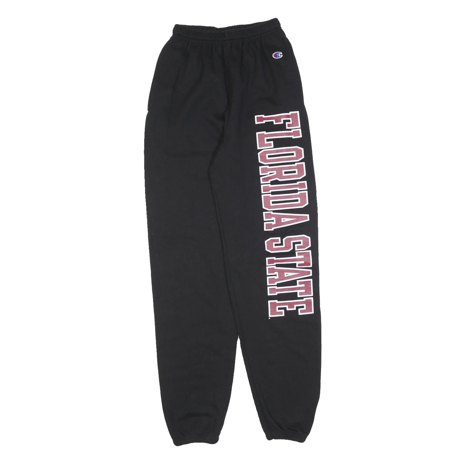 CHAMPION Womens Joggers Black Florida State Slim Tapered S W20 L30 Cotton Blend Refurbished - N/A refurbished available on Cerqular