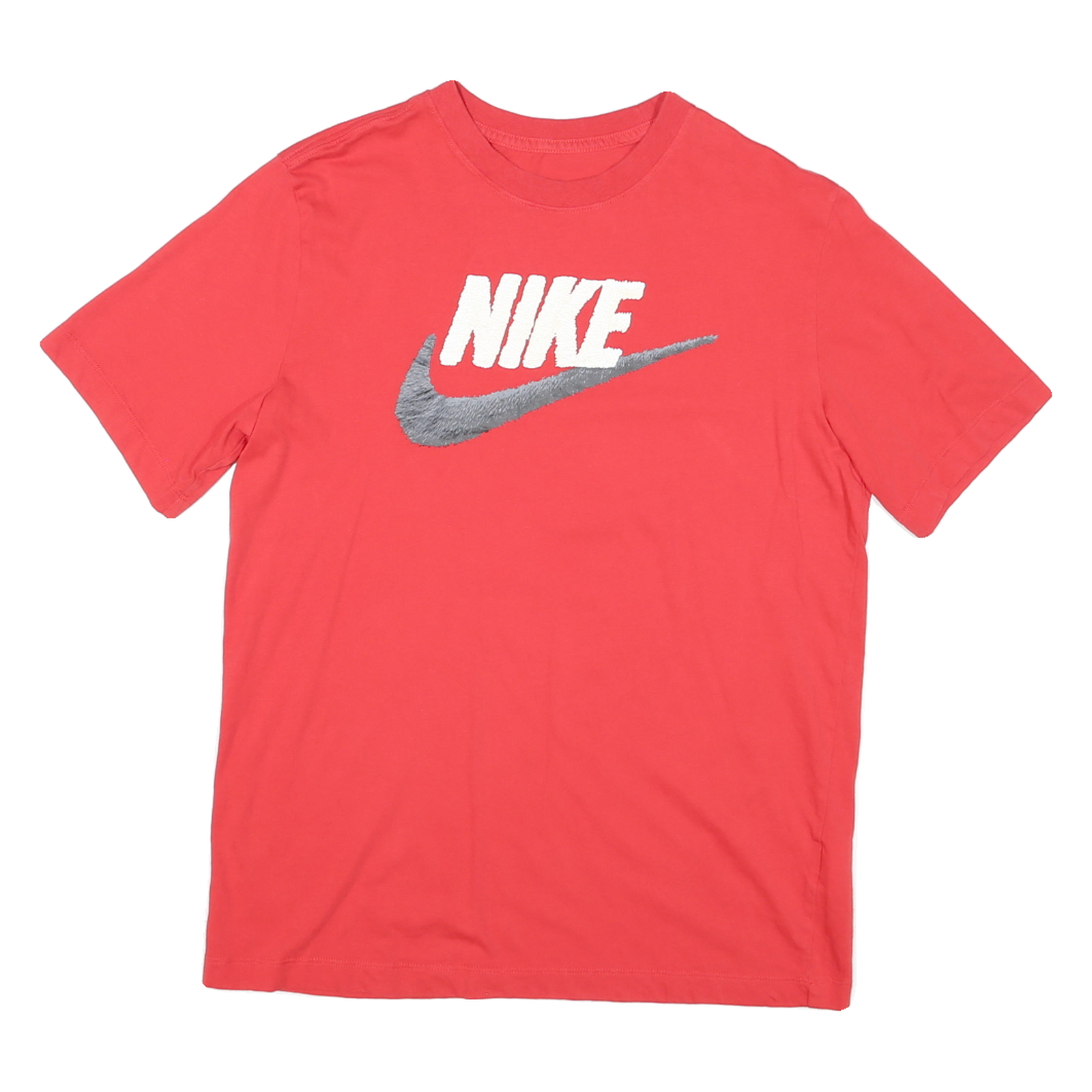 NIKE Mens Red Crew Neck Short Sleeve Graphic T-Shirt M Cotton Blend Refurbished - N/A refurbished available on Cerqular