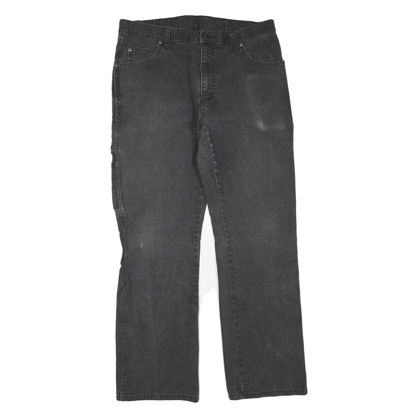 DICKIES Mens Regular Fit Black Denim Jeans W36 L32 Durable Workwear Pants Refurbished - N/A refurbished available on Cerqular
