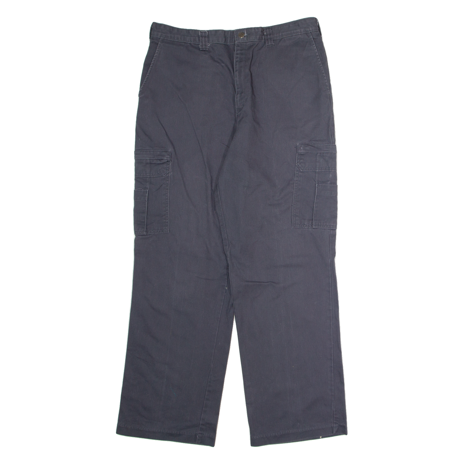 DICKIES Workwear Cargo Mens Twill Trousers Blue Regular Straight W36 L32 Refurbished - N/A refurbished available on Cerqular