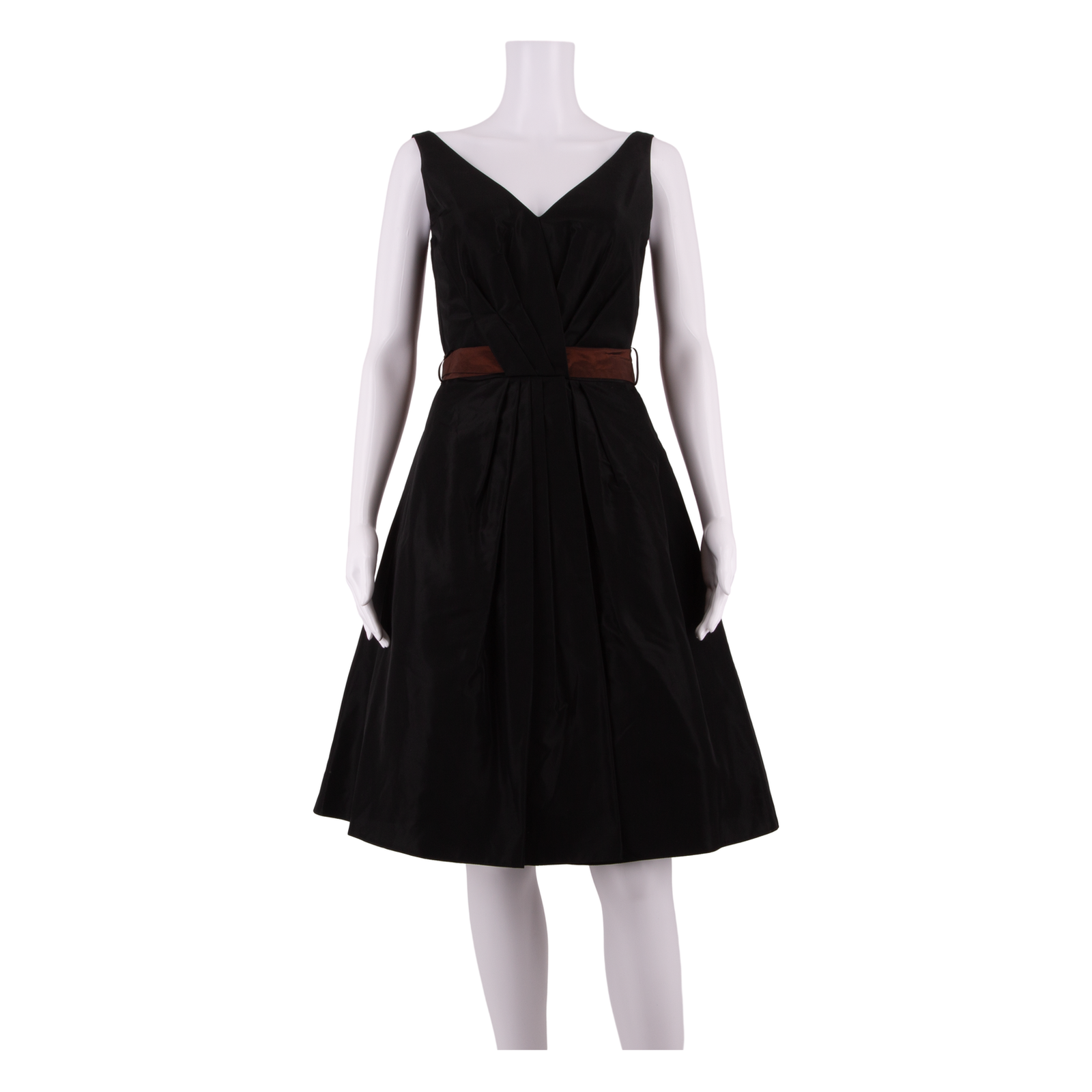 LAURA ASHLEY Womens A-Line Dress Black Sleeveless Knee Length UK 8 Refurbished - N/A refurbished available on Cerqular
