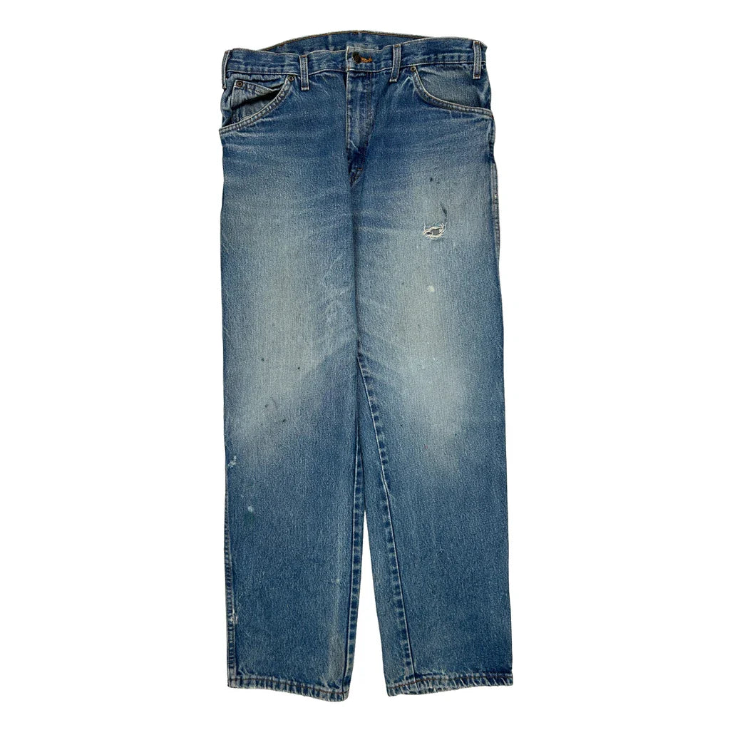 Dickies Jeans - 34W 32L Blue Cotton Refurbished - Thrifted (note: this is a term often used to describe second- refurbished available on Cerqular