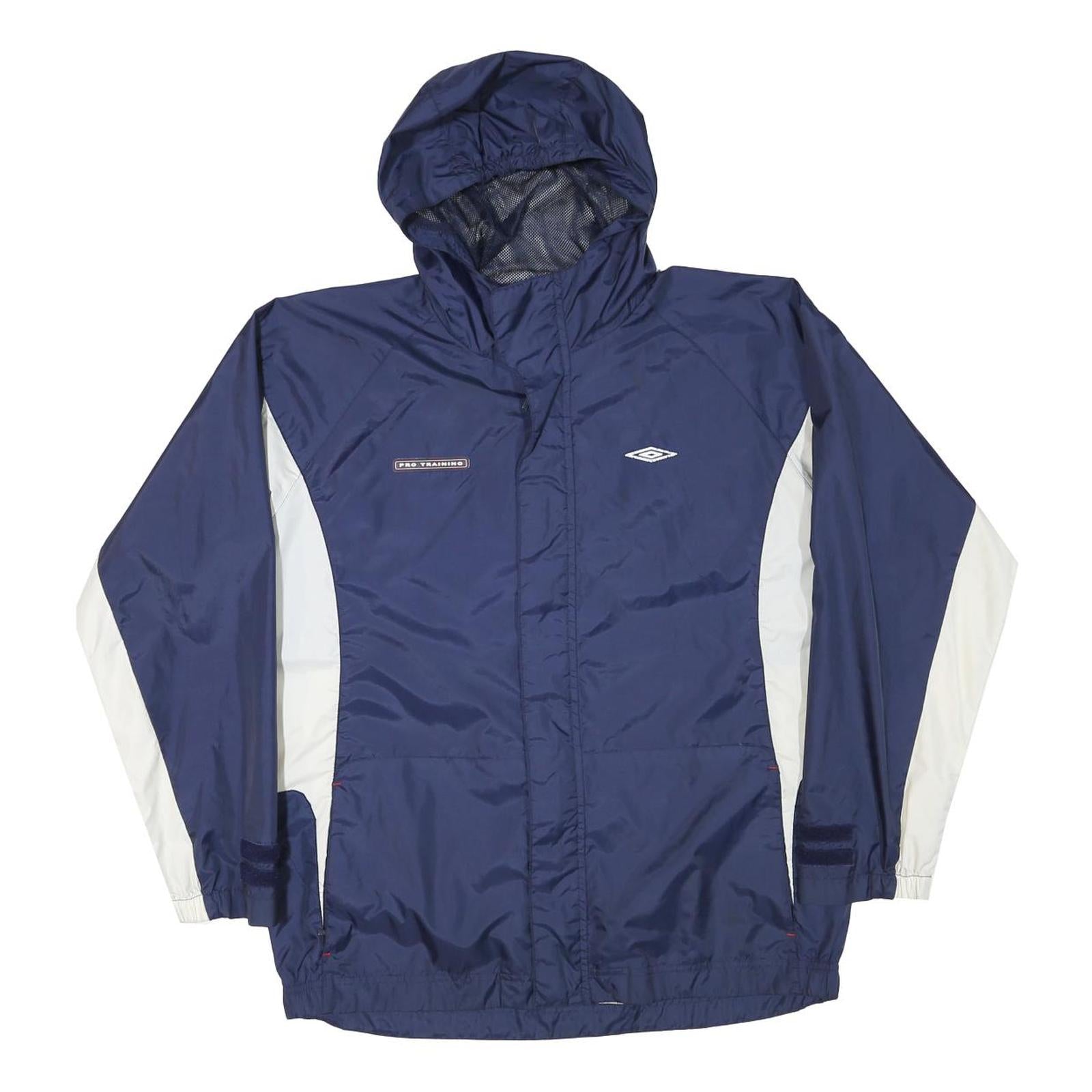 UMBRO Mens Navy & White Pro Training Zip Jacket XL Polyester Blend Sportswear Refurbished - N/A refurbished available on Cerqular