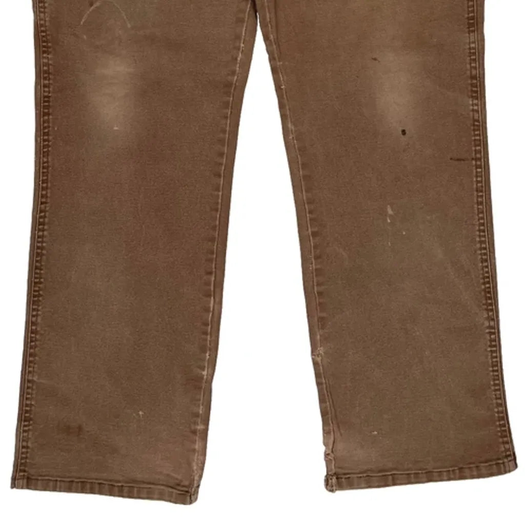 Dickies Double Knee Carpenter Trousers - 34W 31L Brown Cotton Refurbished - Thrifted (note: this is a term often used to describe second- refurbished available on Cerqular