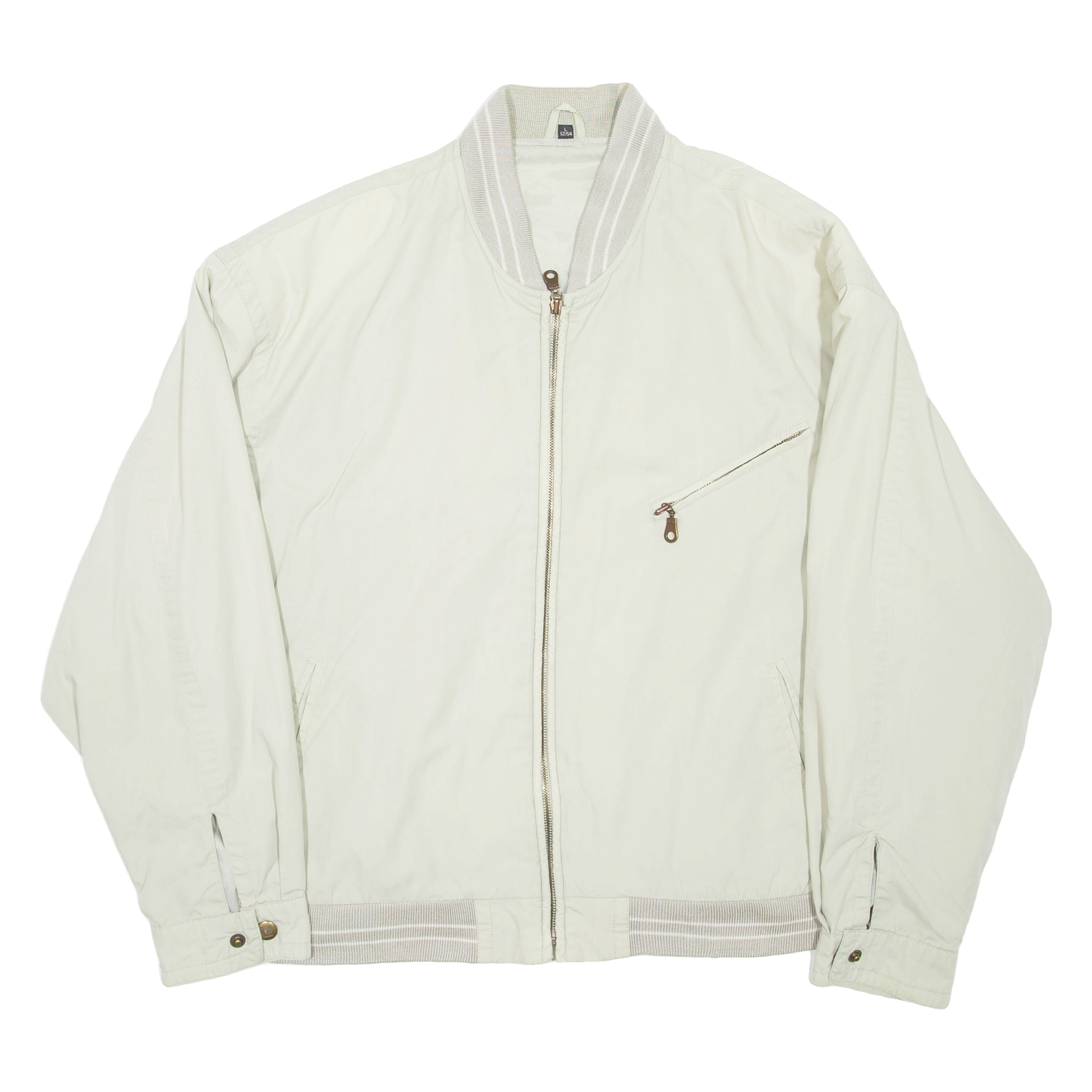 Mens Lined Jacket Cream L Refurbished - N/A refurbished available on Cerqular