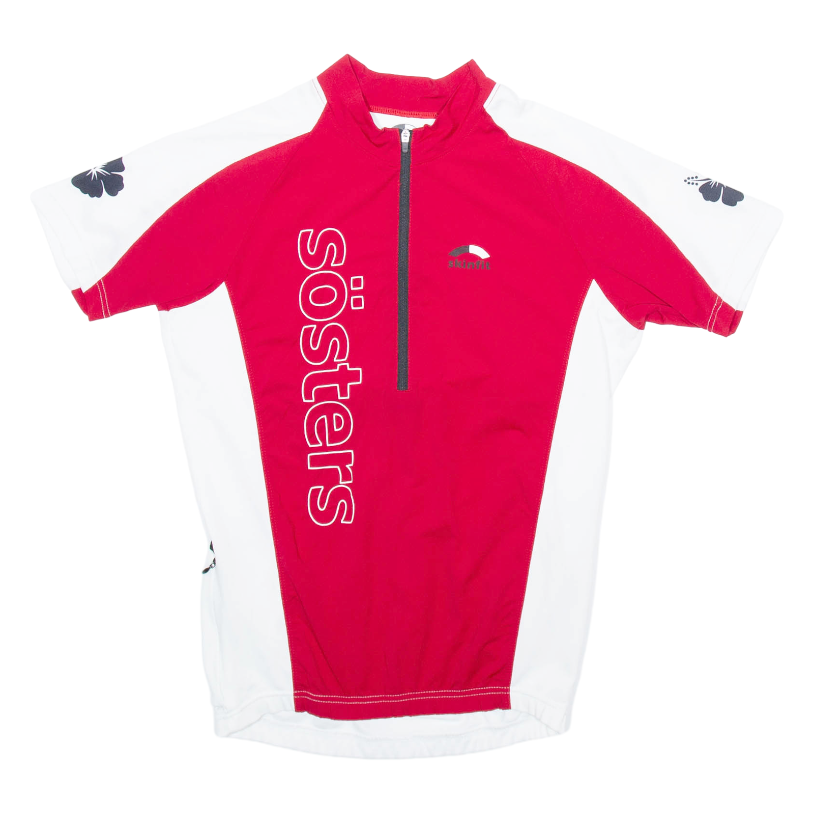 SKIN FIT Cycling Mens Jersey Red 1/2 Zip S Refurbished - N/A refurbished available on Cerqular