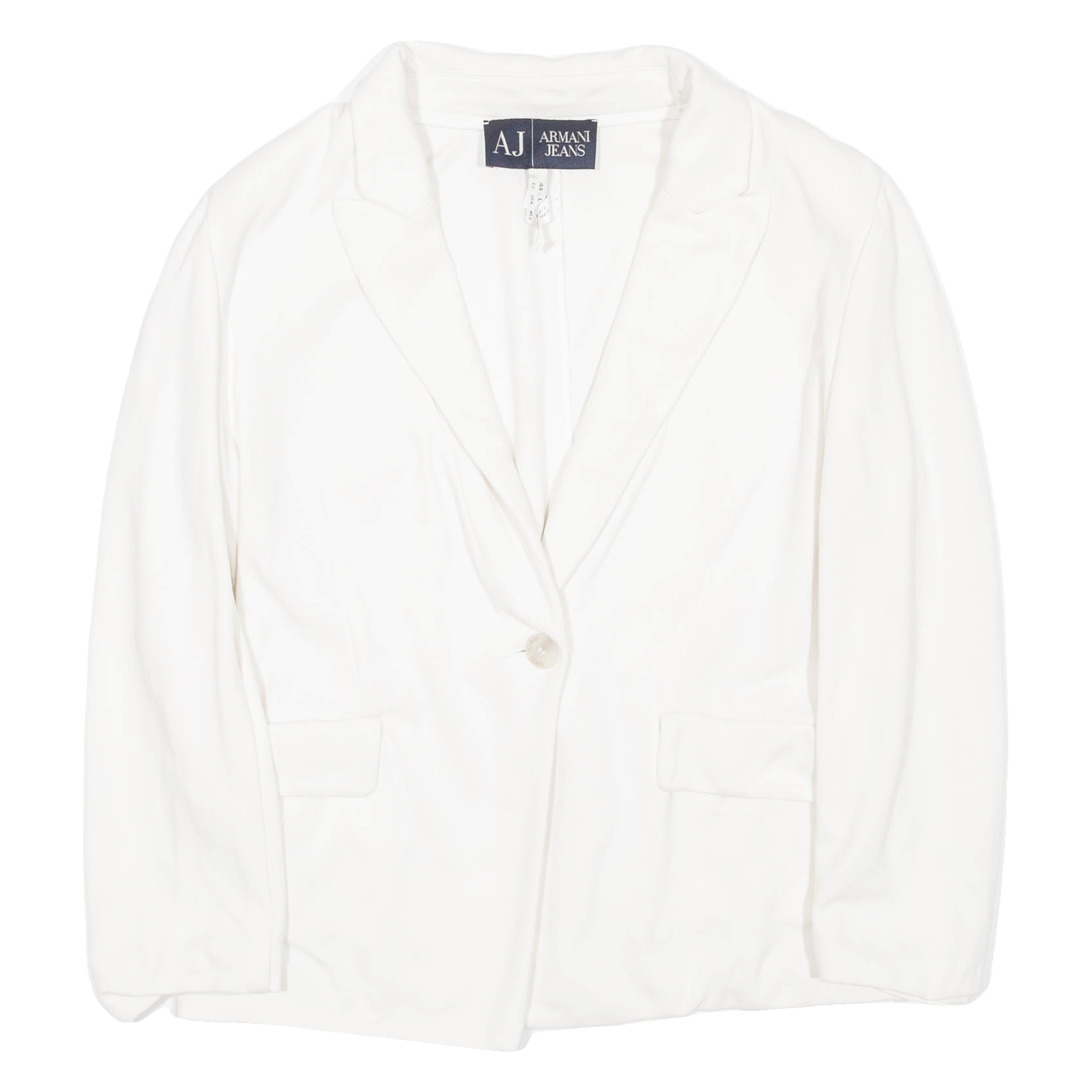 Buy ARMANI JEANS Cropped Womens Blazer Coat White Viscose L Refurbished - $37.43 ARMANI JEANS Cropped Womens Blazer Coat White Viscose L Refurbished - N/A refurbished available on Cerqular