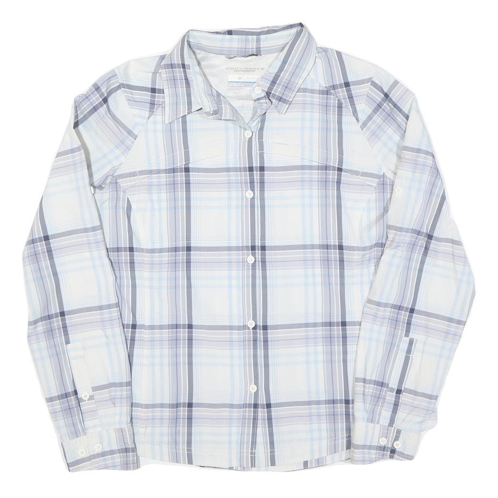 Buy COLUMBIA Womens Blue & Grey Check Shirt L Lightweight Cotton Blend Outdoor Refurbished - $32.49 COLUMBIA Womens Blue & Grey Check Shirt L Lightweight Cotton Blend Outdoor Refurbished - N/A refurbished available on Cerqular