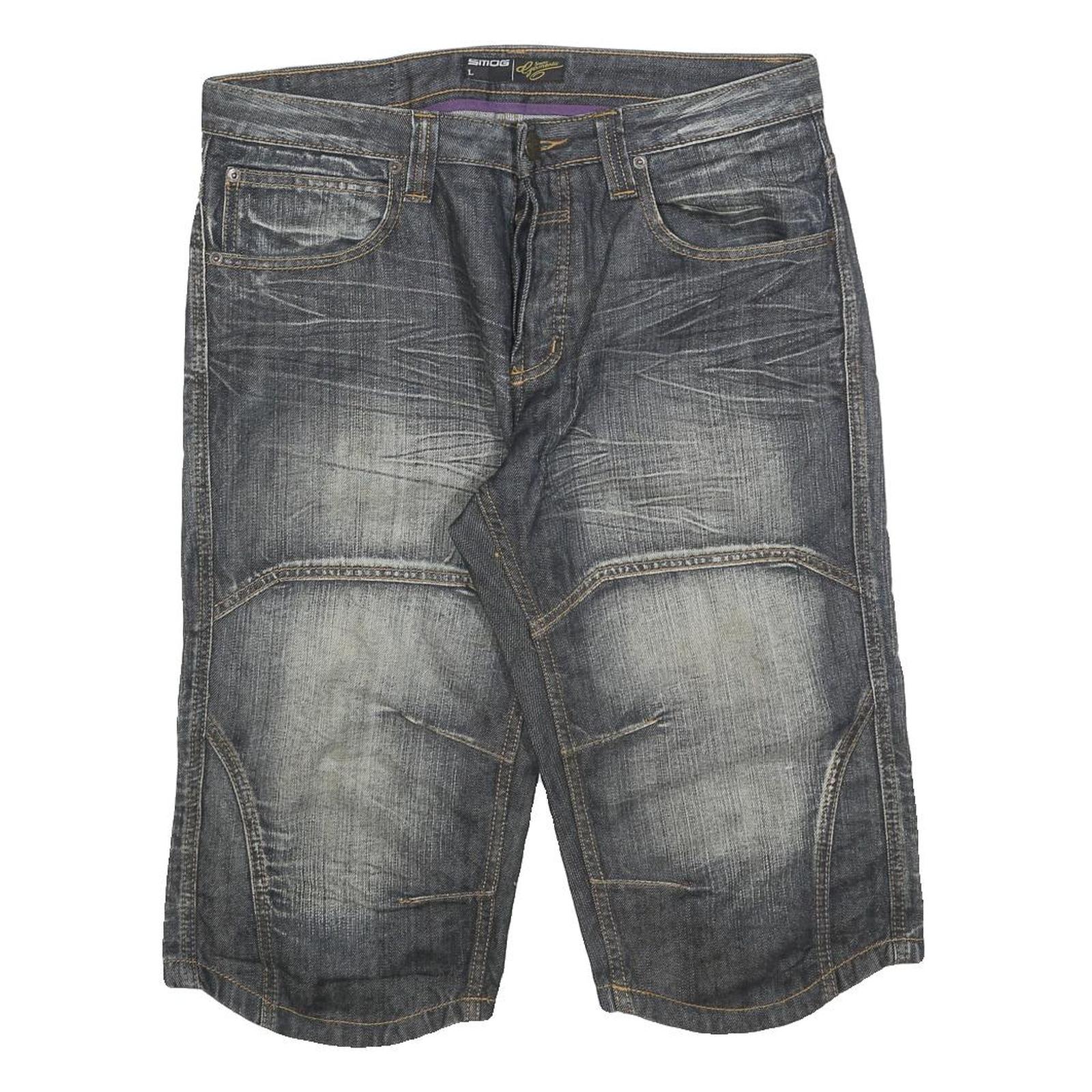 Buy SMOG Mens Denim Blue Casual Shorts L W36 Cotton Blend Comfortable Stylish Fit Refurbished - $18.19 SMOG Mens Denim Blue Casual Shorts L W36 Cotton Blend Comfortable Stylish Fit Refurbished - N/A refurbished available on Cerqular
