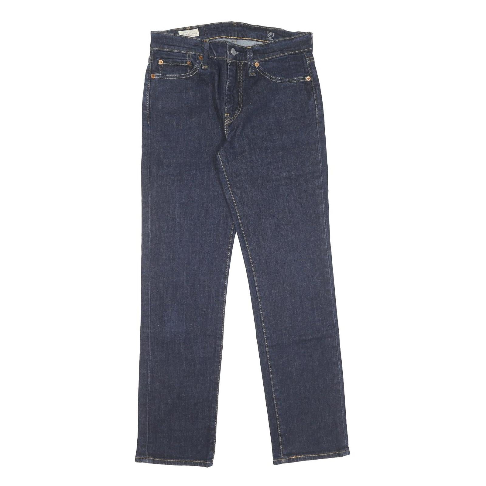LEVI'S Mens Blue Slim Skinny Denim Raw W29 L30 Classic Zip Jeans Refurbished - N/A refurbished available on Cerqular