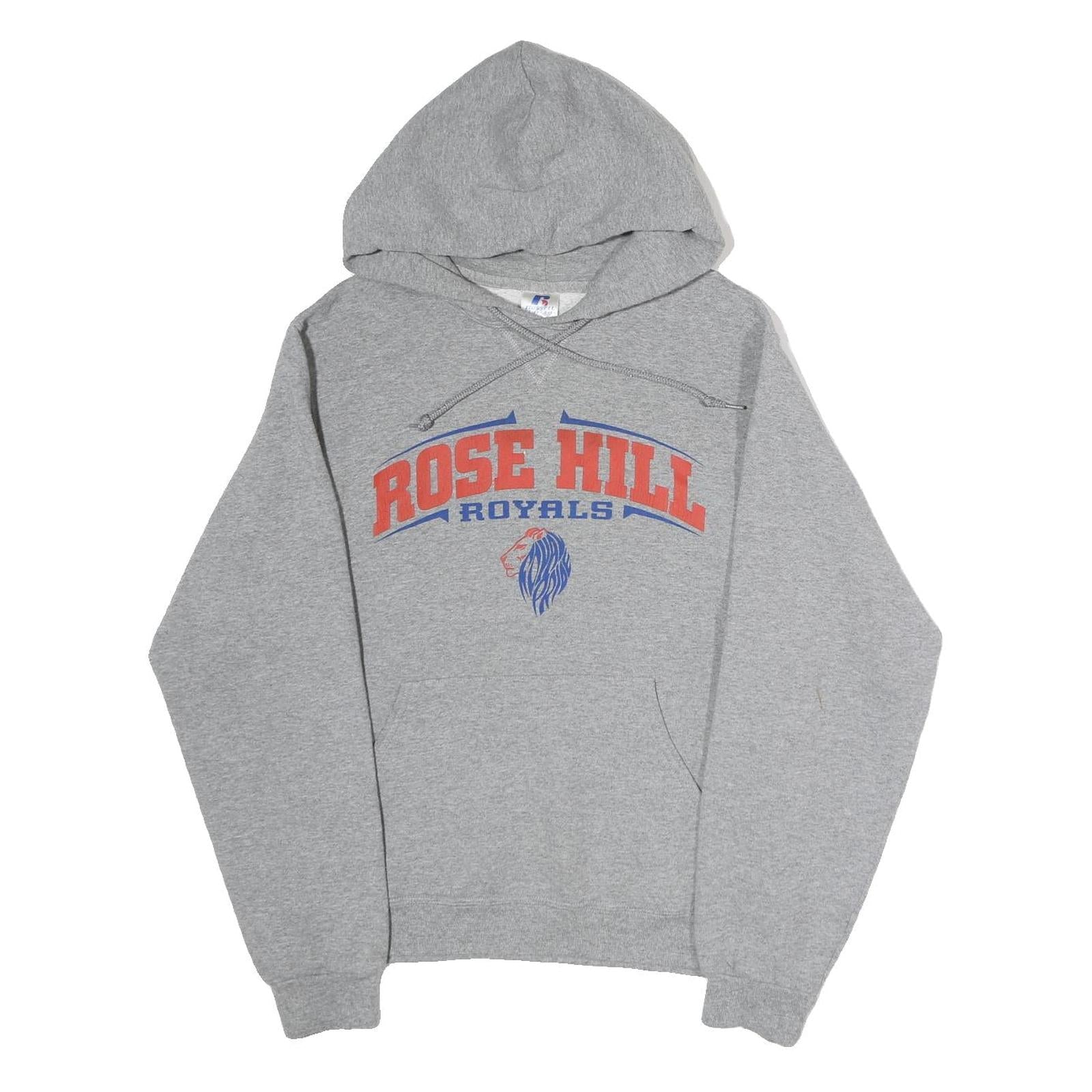 RUSSELL ATHLETIC Mens Grey Rose Hill Royals Pullover Hoodie S Sports Print Refurbished - N/A refurbished available on Cerqular