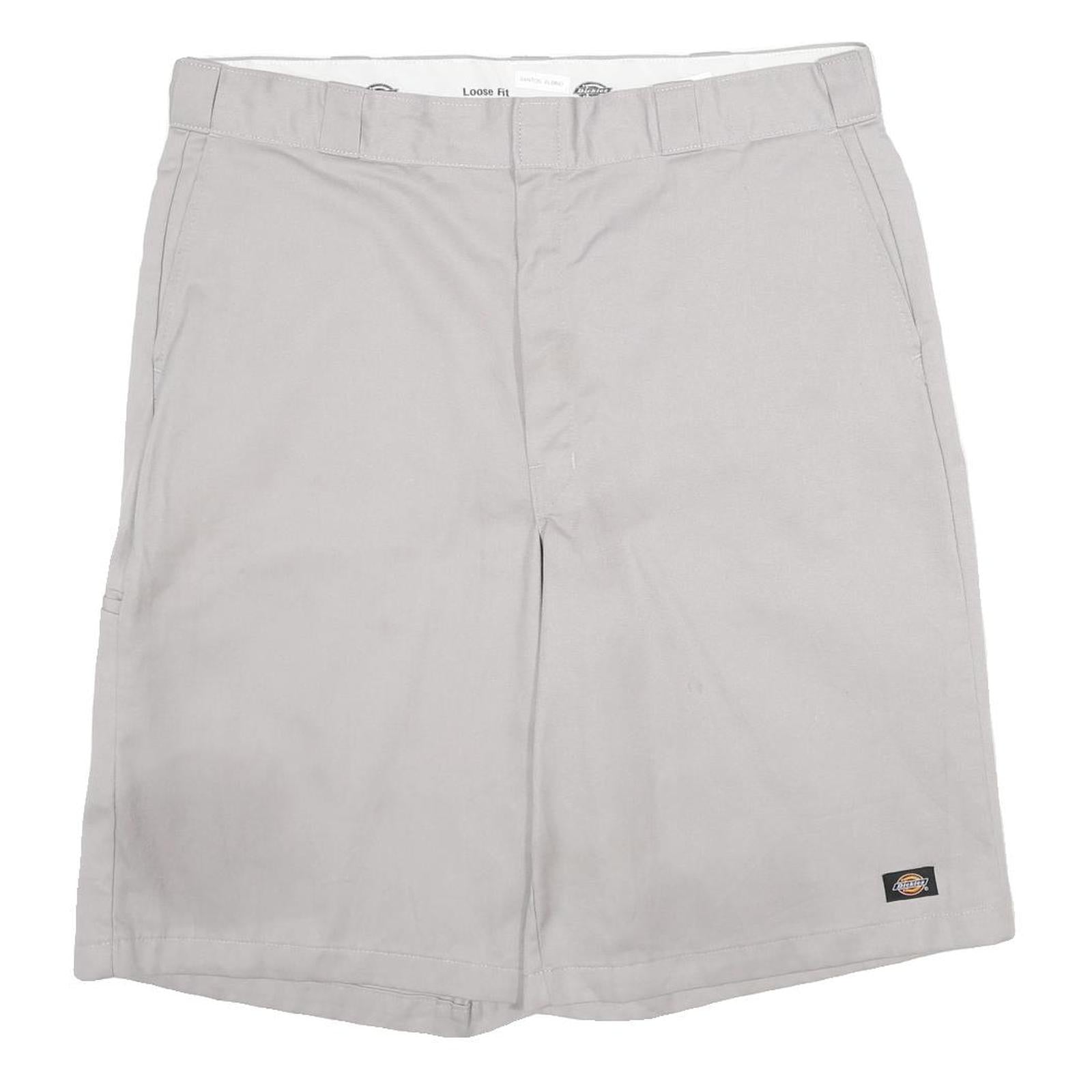 DICKIES Mens Shorts Grey Casual XL W40 Loose Fit Workwear Polyester Blend Refurbished - N/A refurbished available on Cerqular