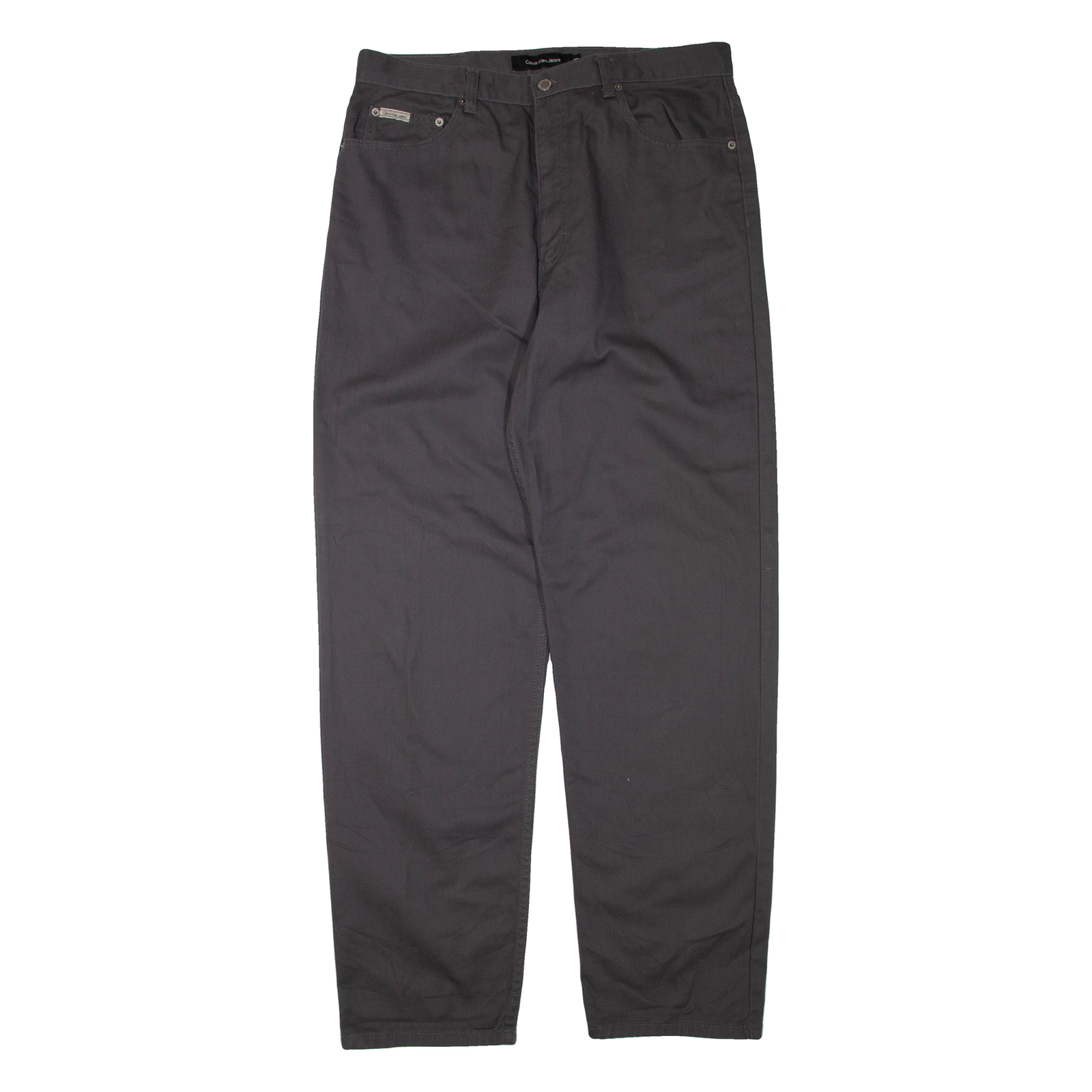CALVIN KLEIN JEANS Womens Jeans Grey Regular Straight W36 L34 Refurbished - N/A refurbished available on Cerqular