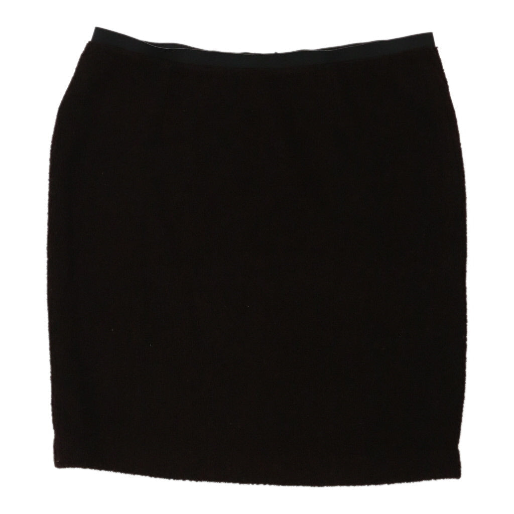 Yves Saint Laurent Mini Skirt - 38W UK 18 Brown Wool Blend | Size: UK 18 Refurbished - N/A (Preloved Designer is not a specific brand, it refurbished available on Cerqular