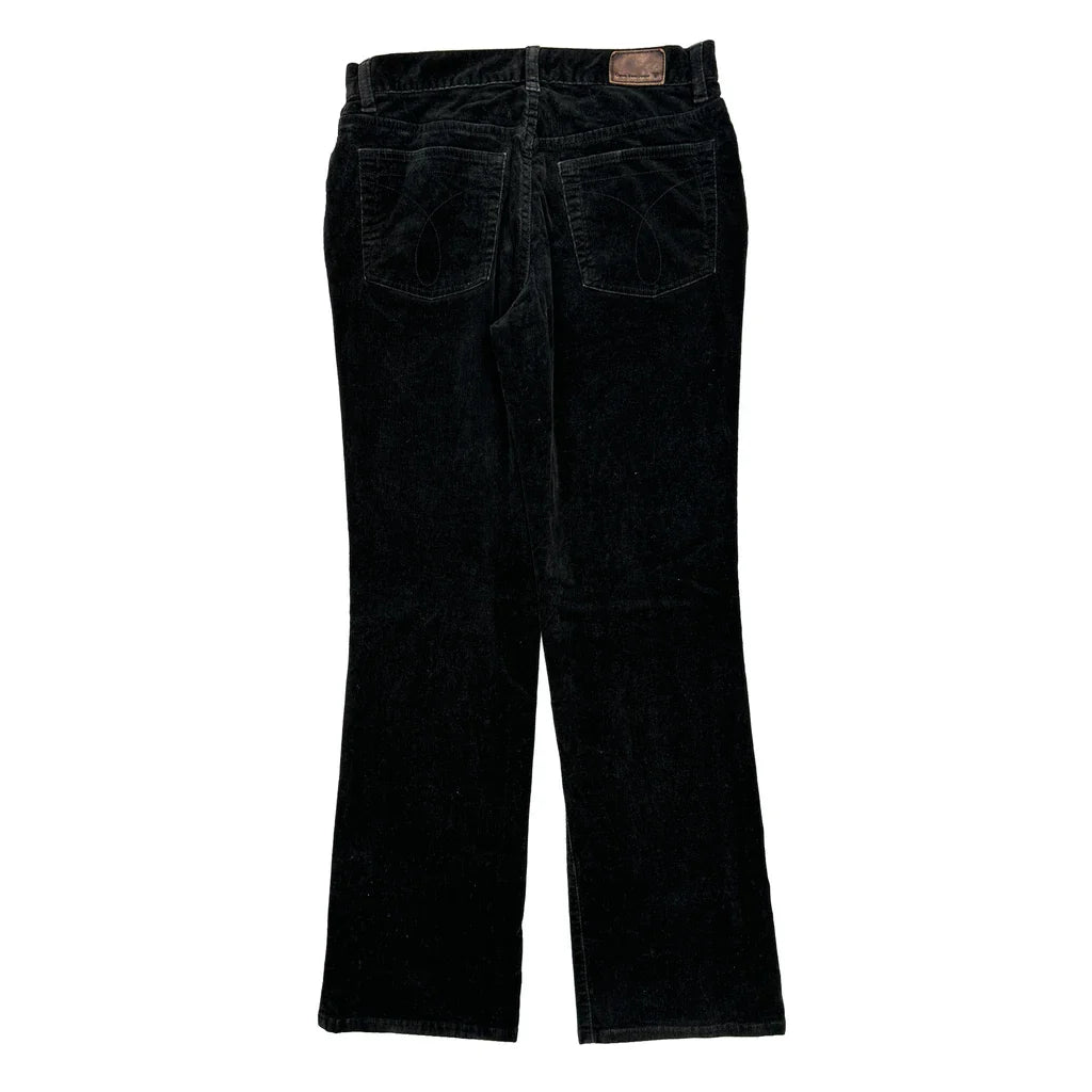 Calvin Klein Jeans Cord Trousers - 32″ Waist Black Corduroy Refurbished - Thrifted (note: this is a term often used to describe second- refurbished available on Cerqular