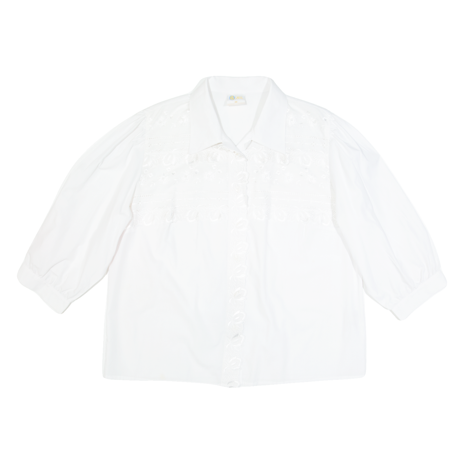 YOUR SIXTH SENSE Womens Plain Shirt White Long Sleeve L Refurbished - N/A refurbished available on Cerqular