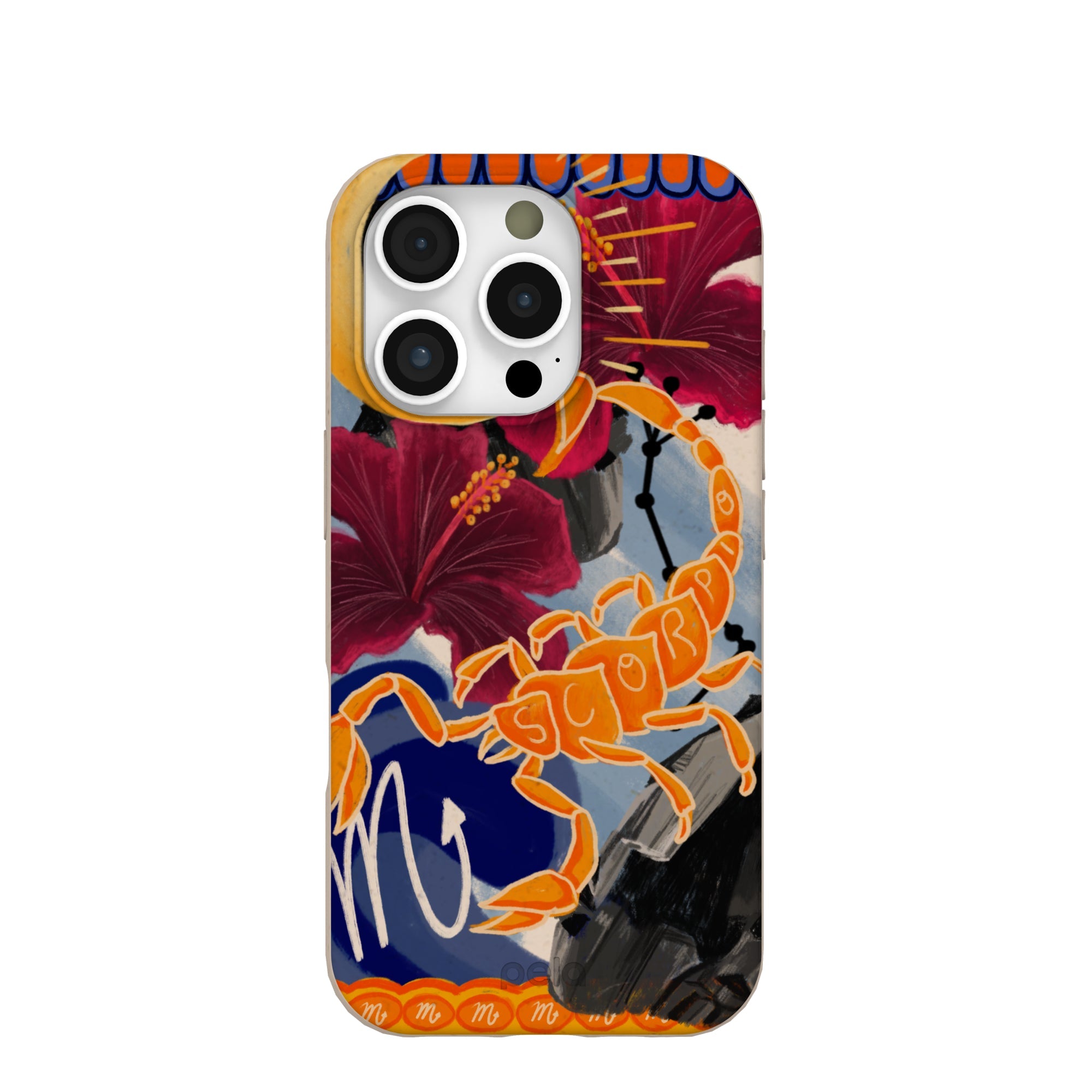 Seashell Scorpio Scorpion iPhone 16 Pro Case Refurbished - Pela Case refurbished available on Cerqular