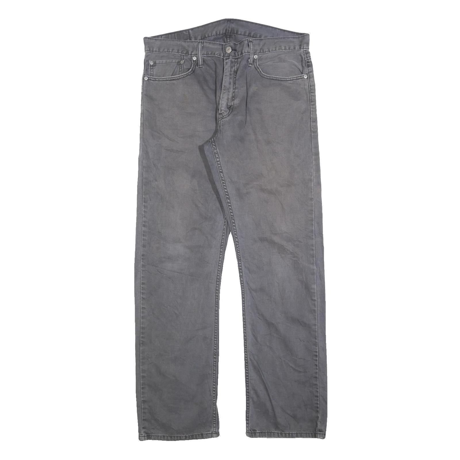 LEVI'S 514 Classic Mens Jeans Grey Classic Straight Denim W35 L32 Zip Refurbished - N/A refurbished available on Cerqular