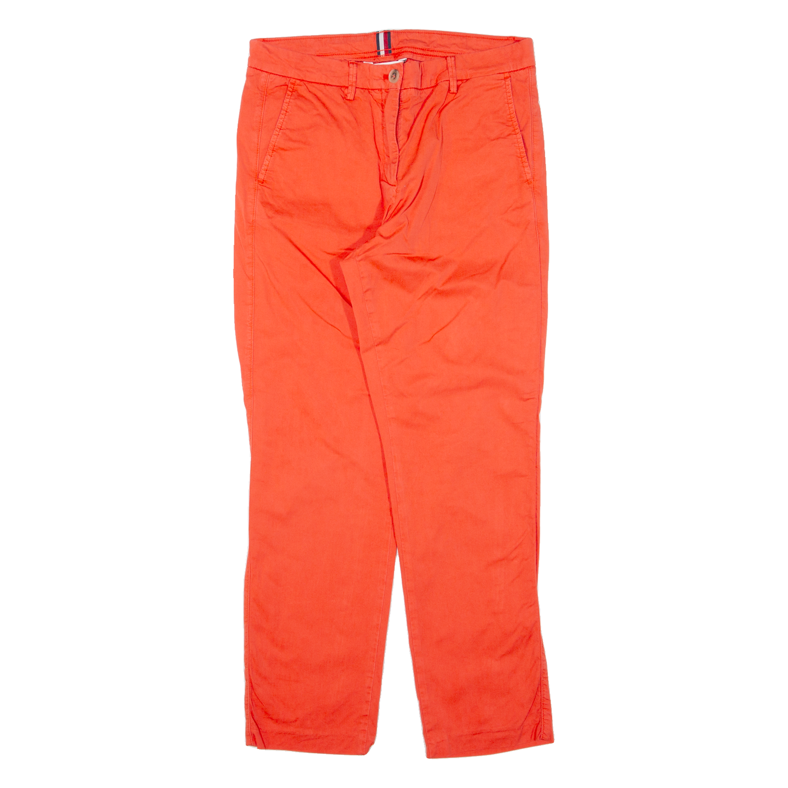 TOMMY HILFIGER Chino Womens Trousers Red Regular Tapered W30 L26 Refurbished - N/A refurbished available on Cerqular