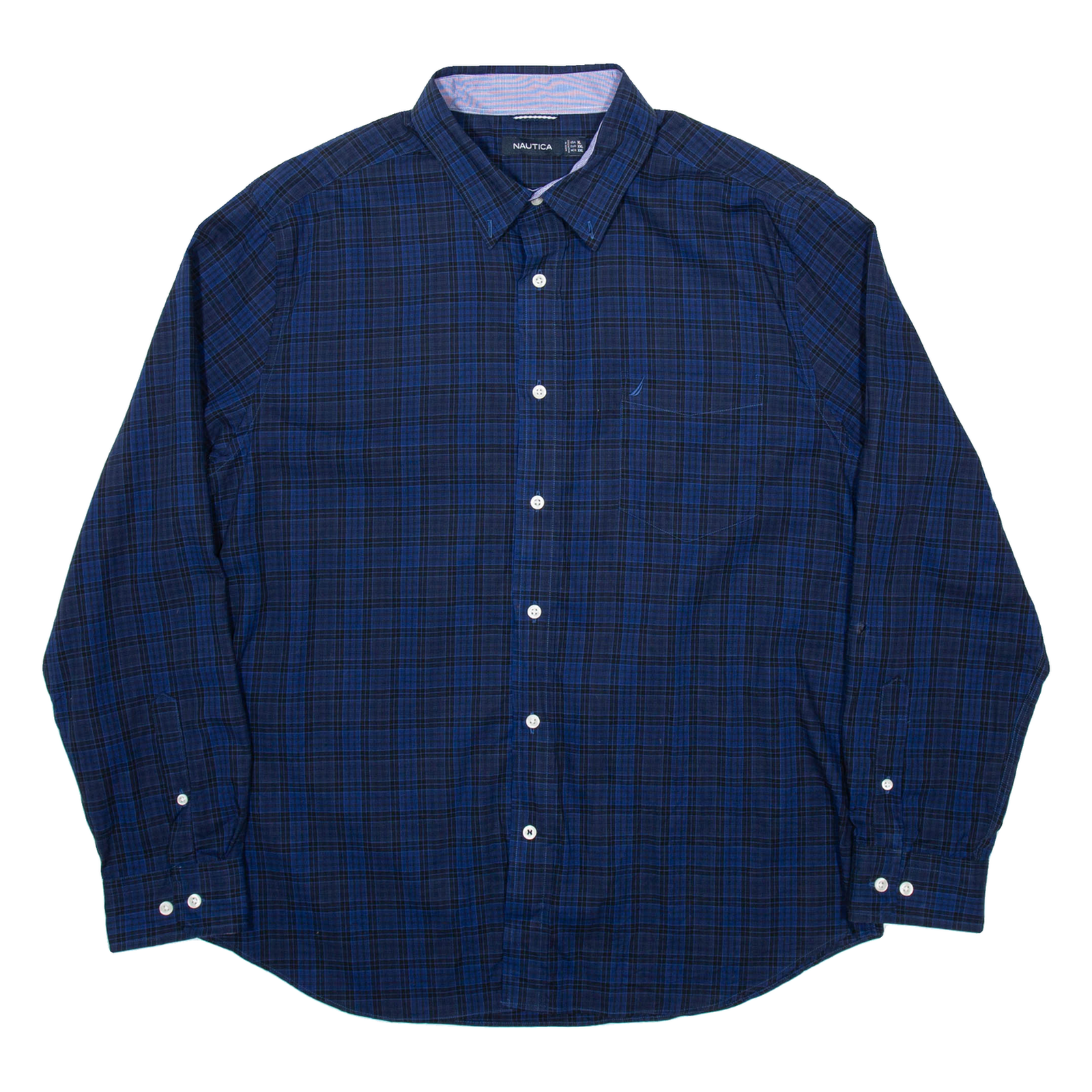 Buy NAUTICA Mens Shirt Blue Check Long Sleeve 2XL Refurbished - $23.39 NAUTICA Mens Shirt Blue Check Long Sleeve 2XL Refurbished - N/A refurbished available on Cerqular