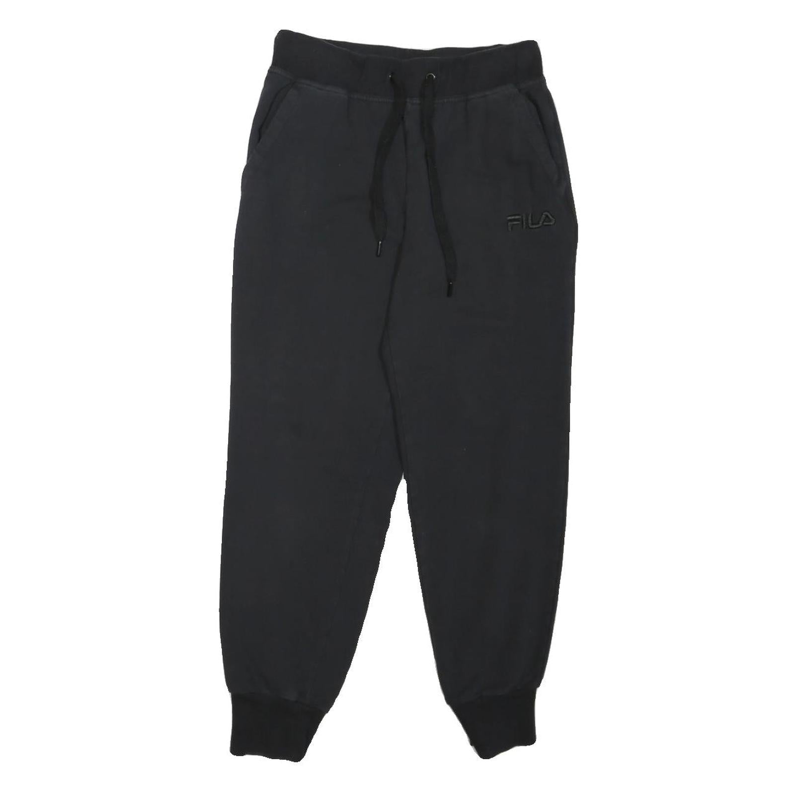 FILA Mens Joggers Black Slim Tapered M W28 L27 Cotton Blend Casual Wear Refurbished - N/A refurbished available on Cerqular