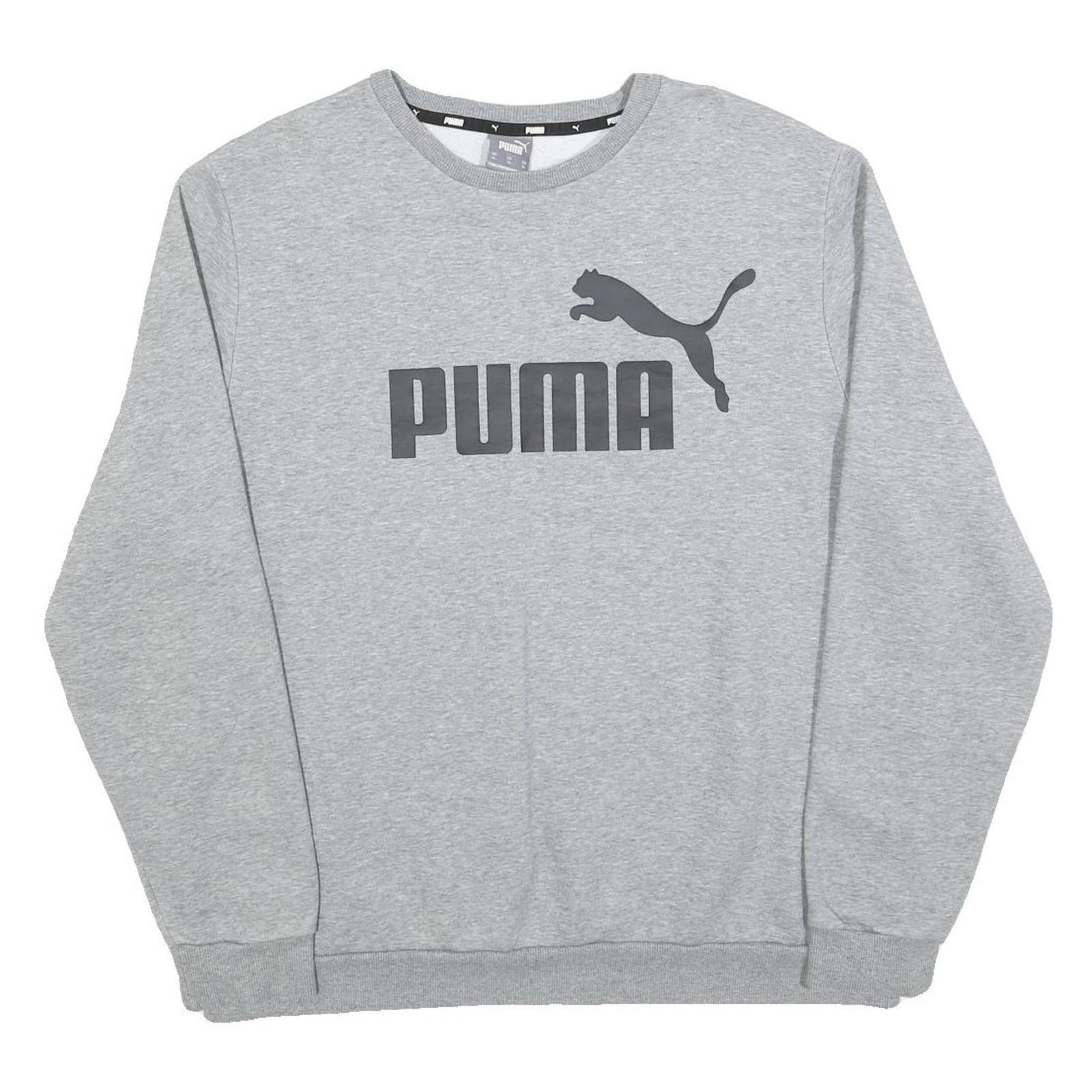 Buy PUMA Mens Grey XL Crew Neck Cotton Blend Sweatshirt Logo Casual Pullover Refurbished - $24.69 PUMA Mens Grey XL Crew Neck Cotton Blend Sweatshirt Logo Casual Pullover Refurbished - N/A refurbished available on Cerqular
