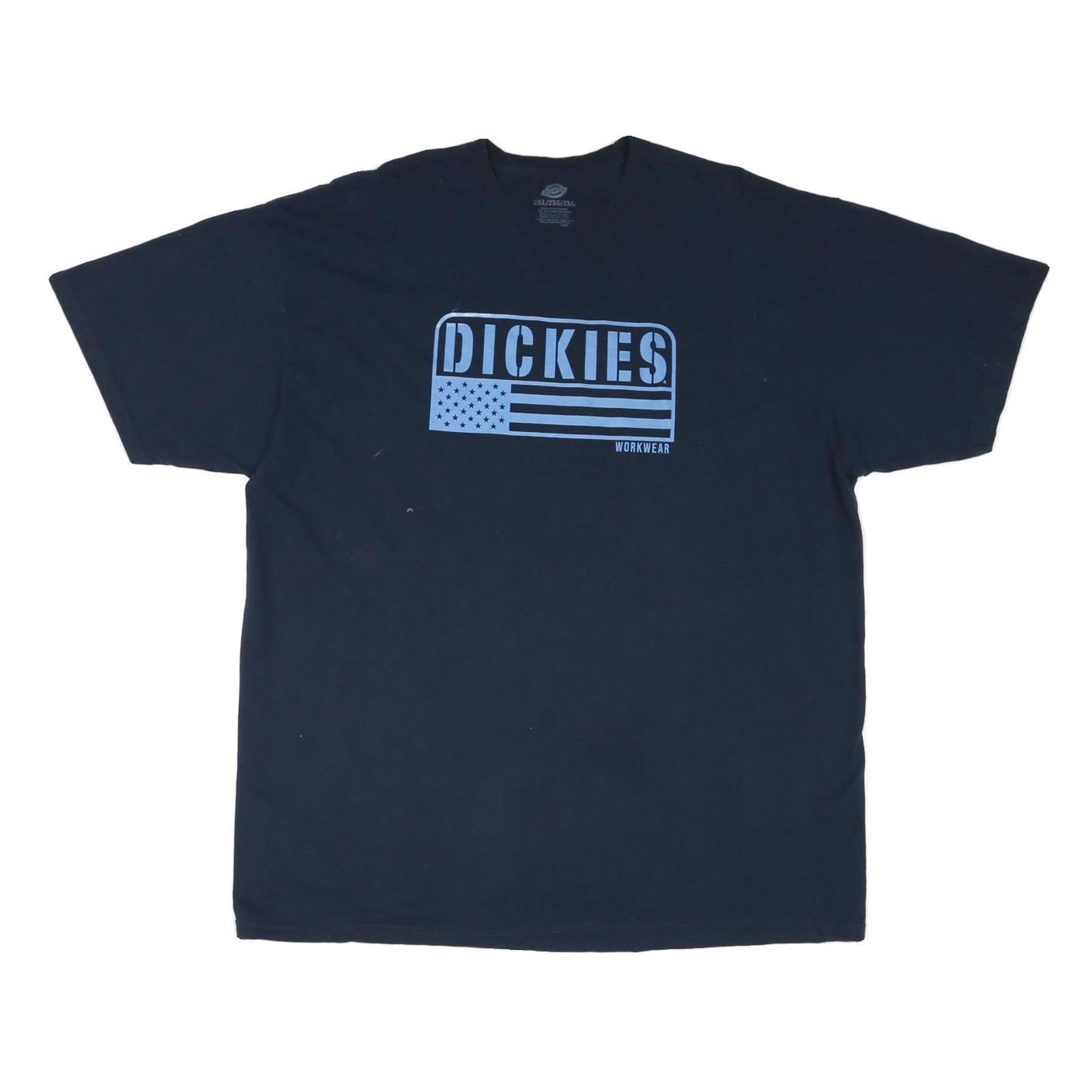 DICKIES Mens Black Workwear Graphic T-Shirt 2XL Short Sleeve Crew Neck Cotton Refurbished - N/A refurbished available on Cerqular
