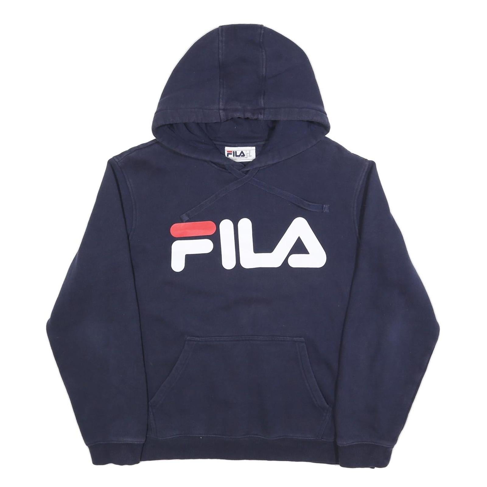 Buy FILA Mens Navy Blue Pullover Hoodie M Cotton Blend Casual Logo Sweatshirt Refurbished - $33.79 FILA Mens Navy Blue Pullover Hoodie M Cotton Blend Casual Logo Sweatshirt Refurbished - N/A refurbished available on Cerqular