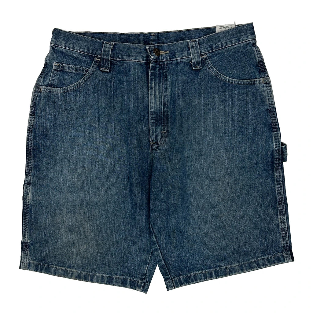 Buy Wrangler Carpenter Shorts - 36W 10L Blue Denim Refurbished - $22.77 Wrangler Carpenter Shorts - 36W 10L Blue Denim Refurbished - Thrifted (note: this is a term often used to describe second- refurbished available on Cerqular