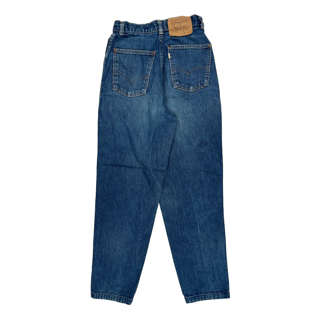 Levis Jeans - 25W 29L Blue Denim Refurbished - Thrifted (note: this is a term often used to describe second- refurbished available on Cerqular