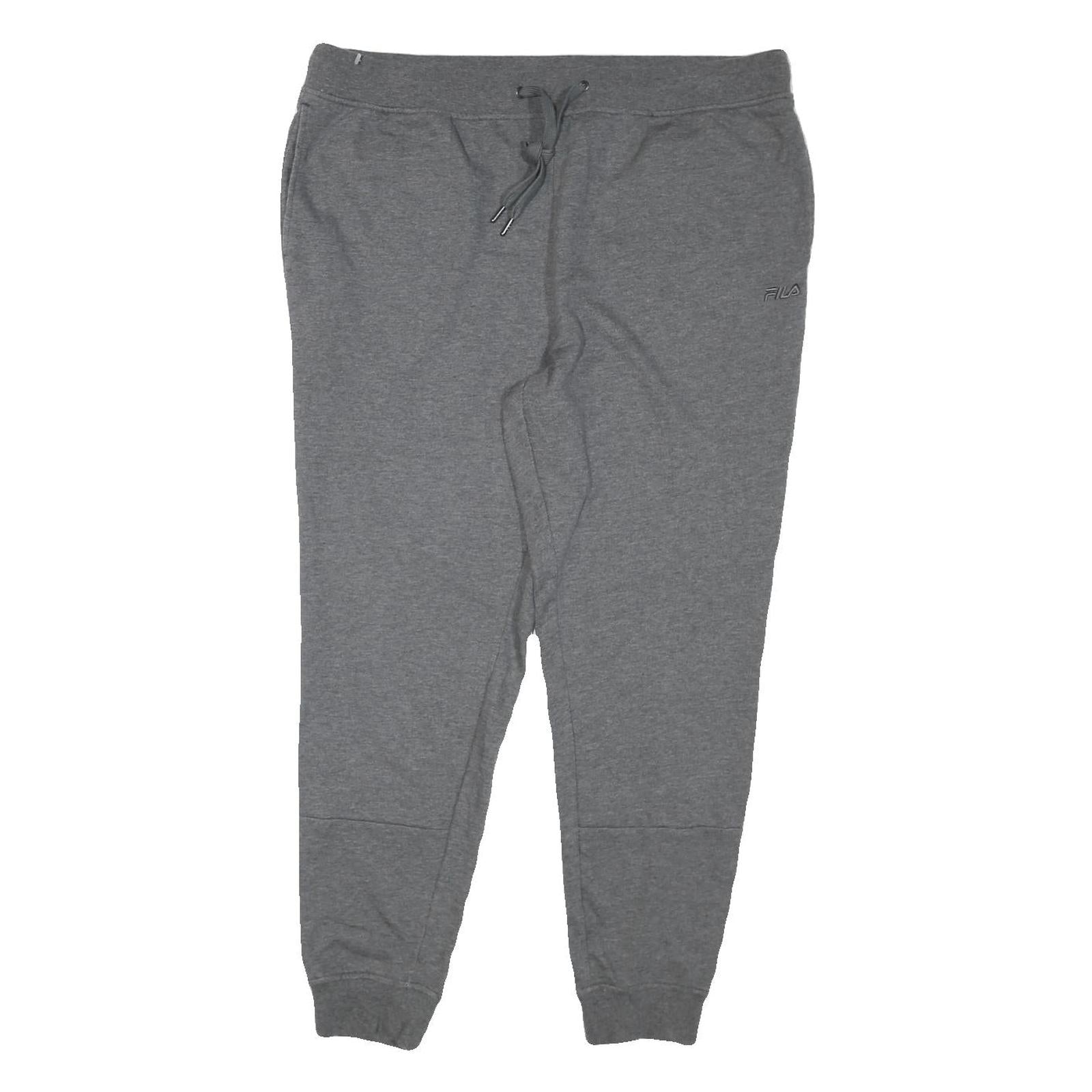 FILA Mens Joggers Grey XL W40 L29 Cotton Blend Casual Drawstring Waistwear Refurbished - N/A refurbished available on Cerqular