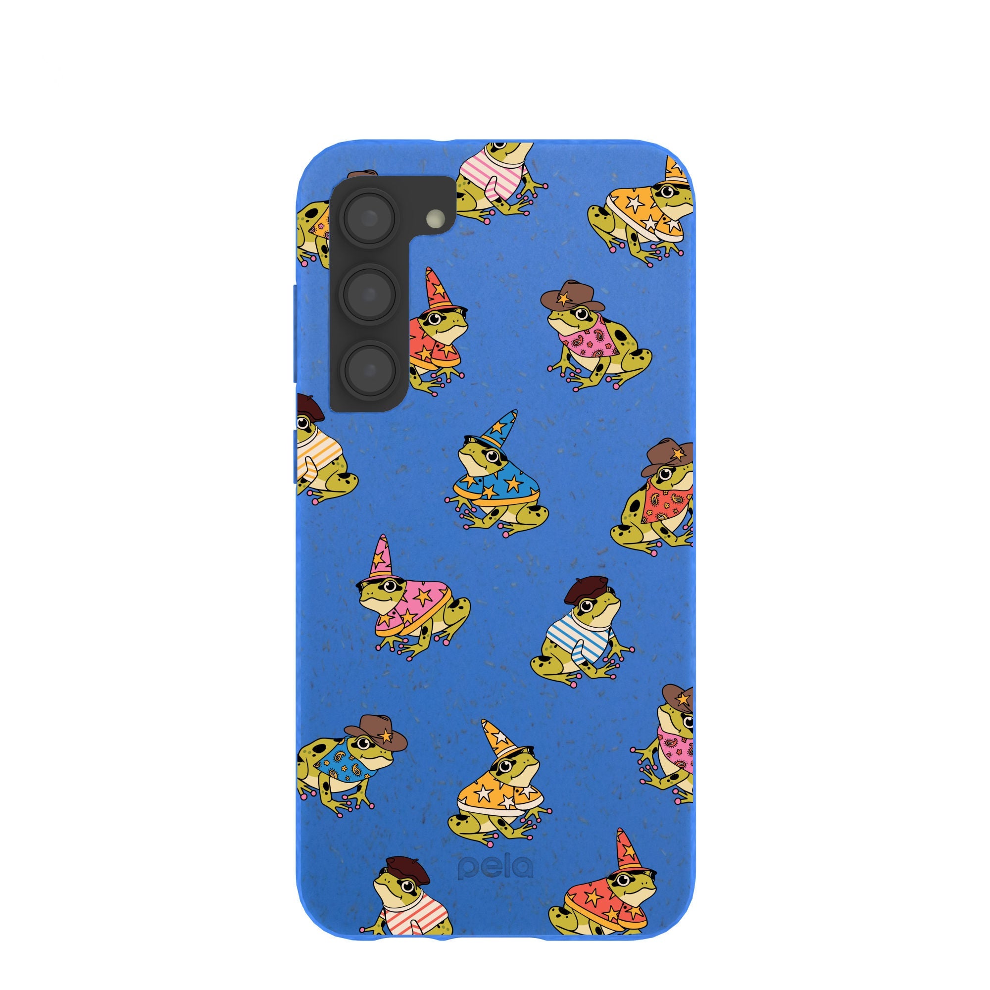 Buy Electric Blue Fancy Frogs Samsung Galaxy S23+(Plus) Case Refurbished - $65.00 Electric Blue Fancy Frogs Samsung Galaxy S23+(Plus) Case Refurbished - Pela Case refurbished available on Cerqular