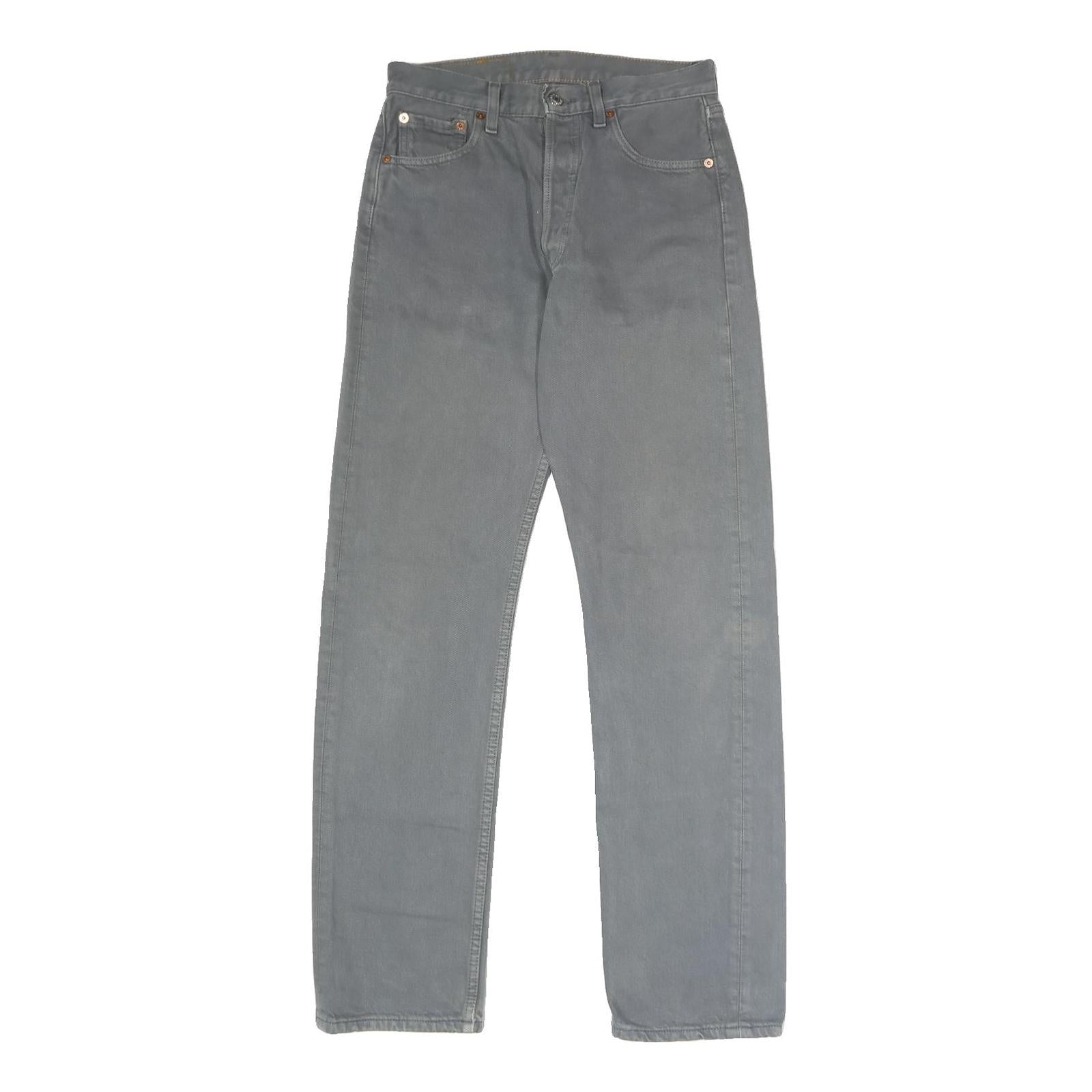 LEVI'S 501 Mens Jeans Blue Classic Straight Denim Medium W29 L32 Button Closure Refurbished - N/A refurbished available on Cerqular