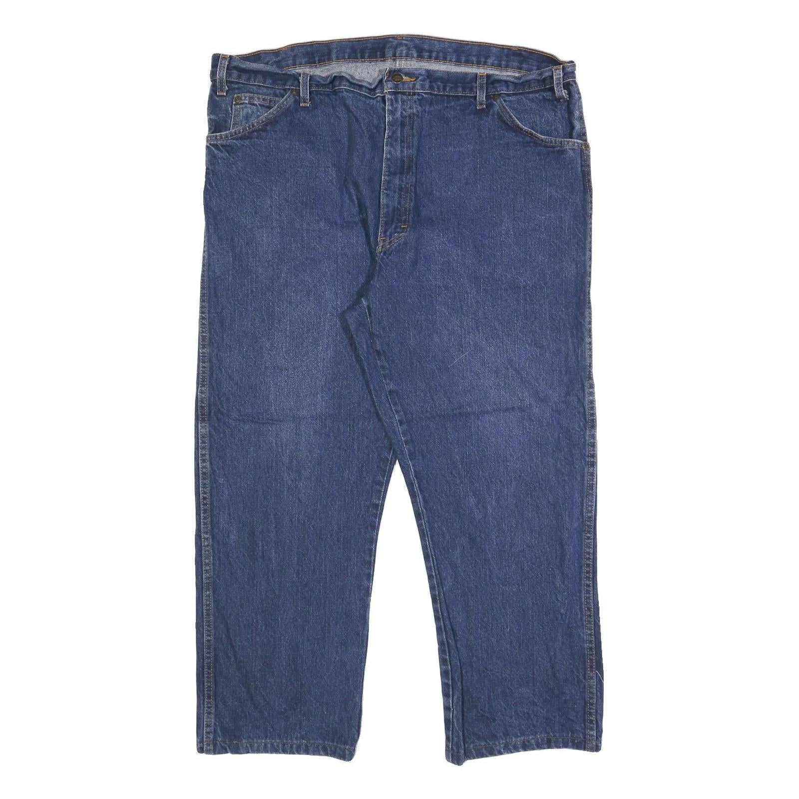 DICKIES Mens Jeans Blue Regular Straight Denim W42 L27 Classic Zip Closure Refurbished - N/A refurbished available on Cerqular