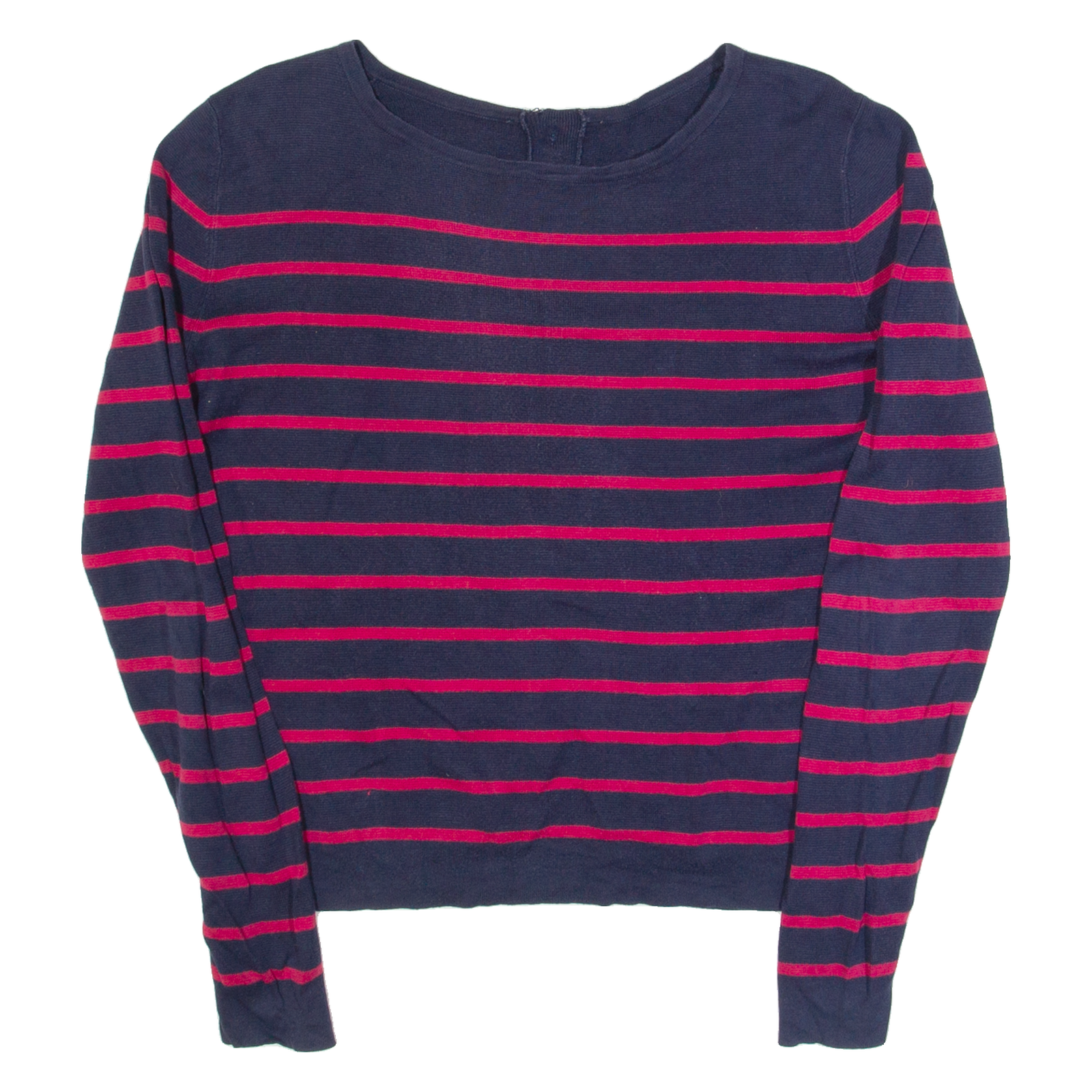 JAEGER Mens Patterned Jumper Blue Striped Tight Knit XS Refurbished - N/A refurbished available on Cerqular