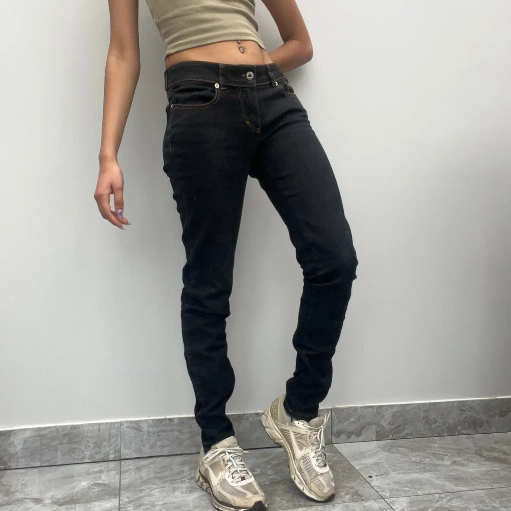 Dolce & Gabbana Jeans - 30W UK 8 Black Cotton Refurbished - Thrifted (note: this is a term often used to describe second- refurbished available on Cerqular