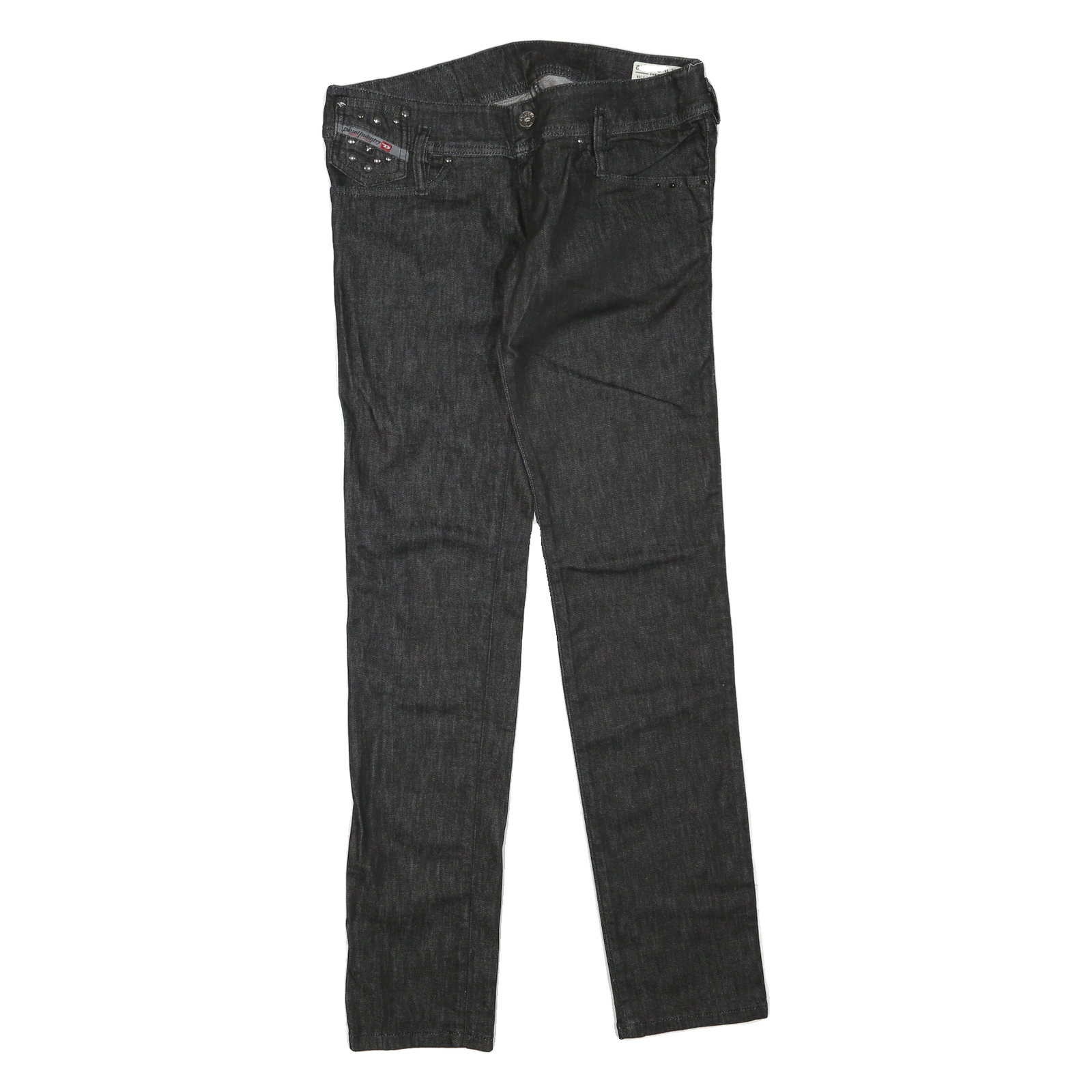 DIESEL Womens Regular Fit Black Denim Jeans Cotton Blend W28 L32 Stylish Zip Refurbished - N/A refurbished available on Cerqular