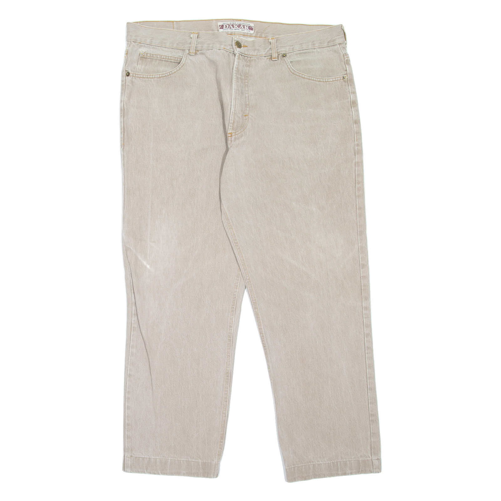 DAKAR Mens Jeans Beige Regular Tapered W36 L27 Refurbished - N/A refurbished available on Cerqular