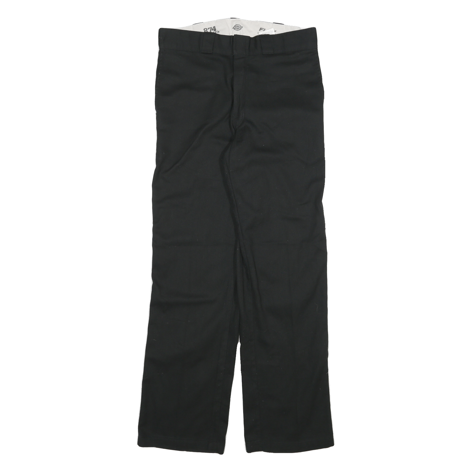 DICKIES Mens Black Regular Fit Straight Leg Trousers W30 L30 Workwear Casual Refurbished - N/A refurbished available on Cerqular