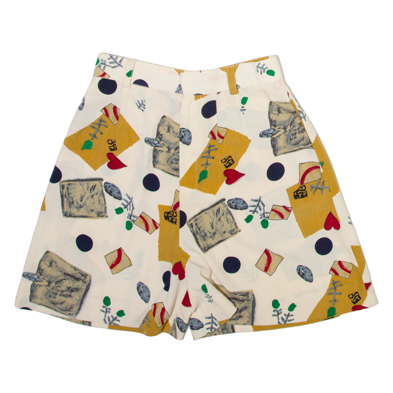 Womens Casual Shorts Cream Relaxed Spotted XXS W24 Refurbished - N/A refurbished available on Cerqular
